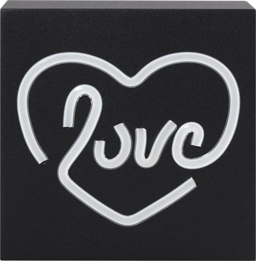 BigBen NEON Bluetooth-Lautsprecher (mit Neon Schrift "LOVE)