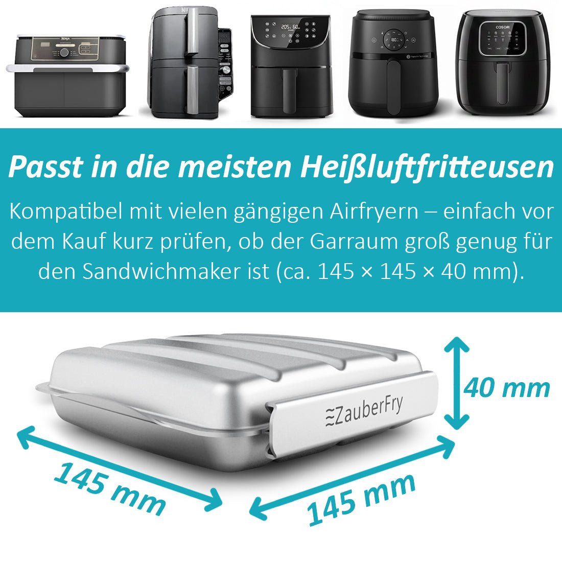 Wundermix Küchenmaschinen Zubehör-Set, Zubehör für "Airfryer" – Bild 3 von 5