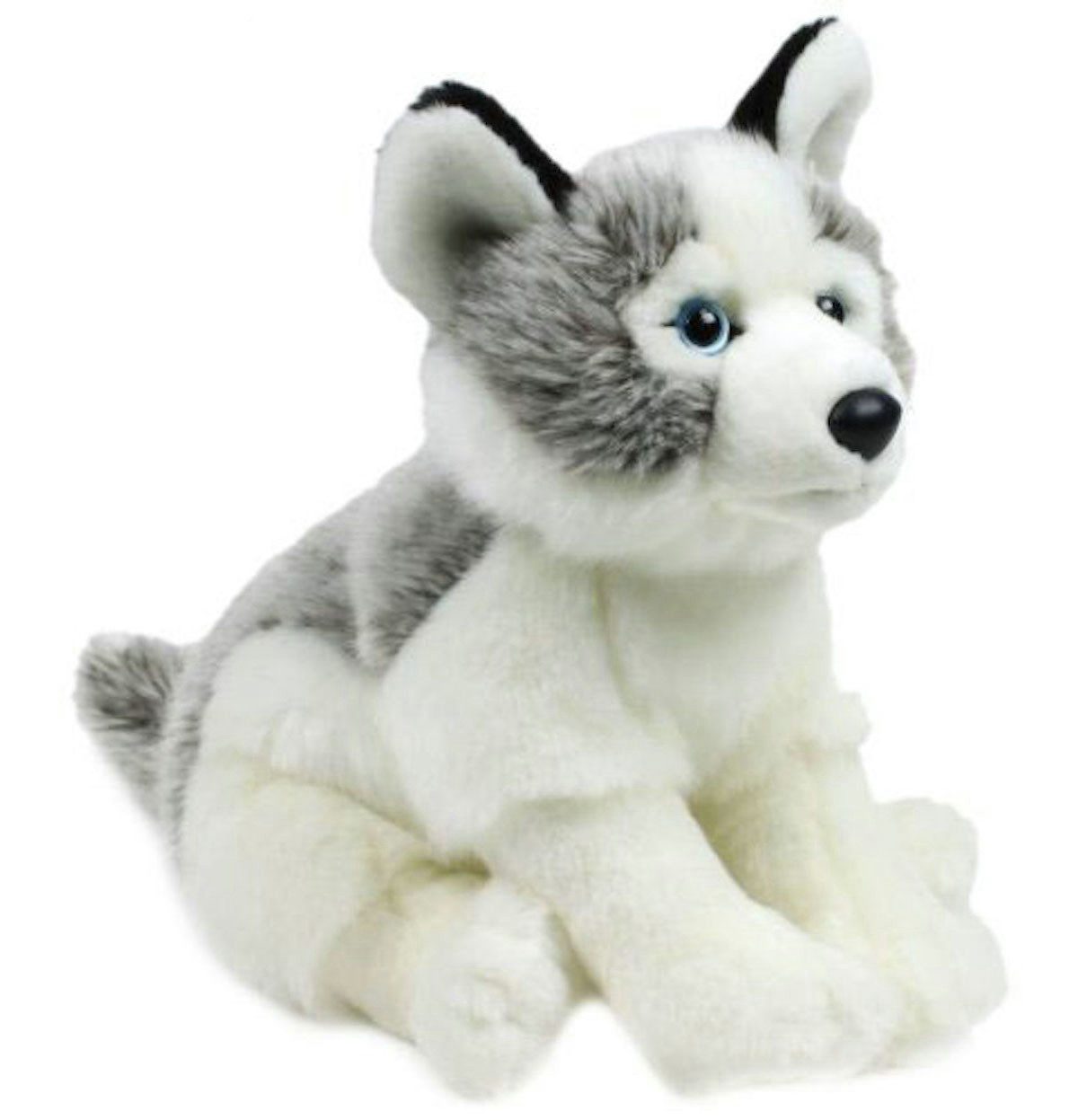 WWF Kuscheltier Plüschtier Husky (23cm), sitzend