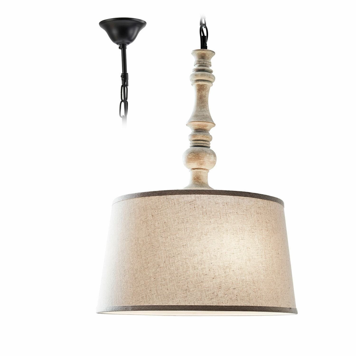 Mirabeau Hängeleuchten Hängelampe Martigny beige
