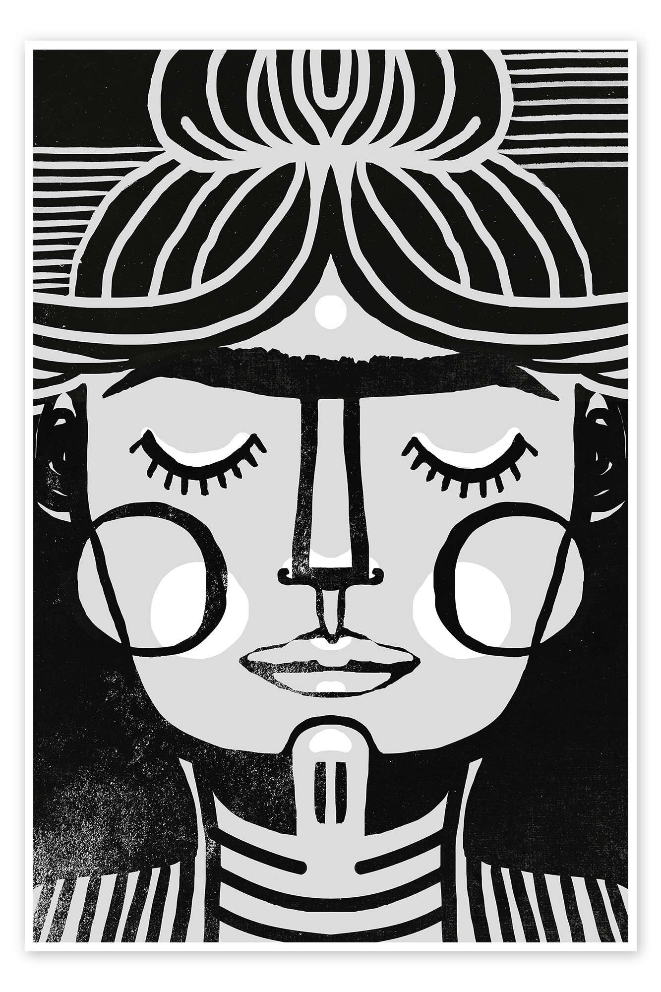 Posterlounge Wandbild Träumende Frida, treechild, erhältlich als Poster, Leinwandbild, Wandsticker oder Acrylglasbild
