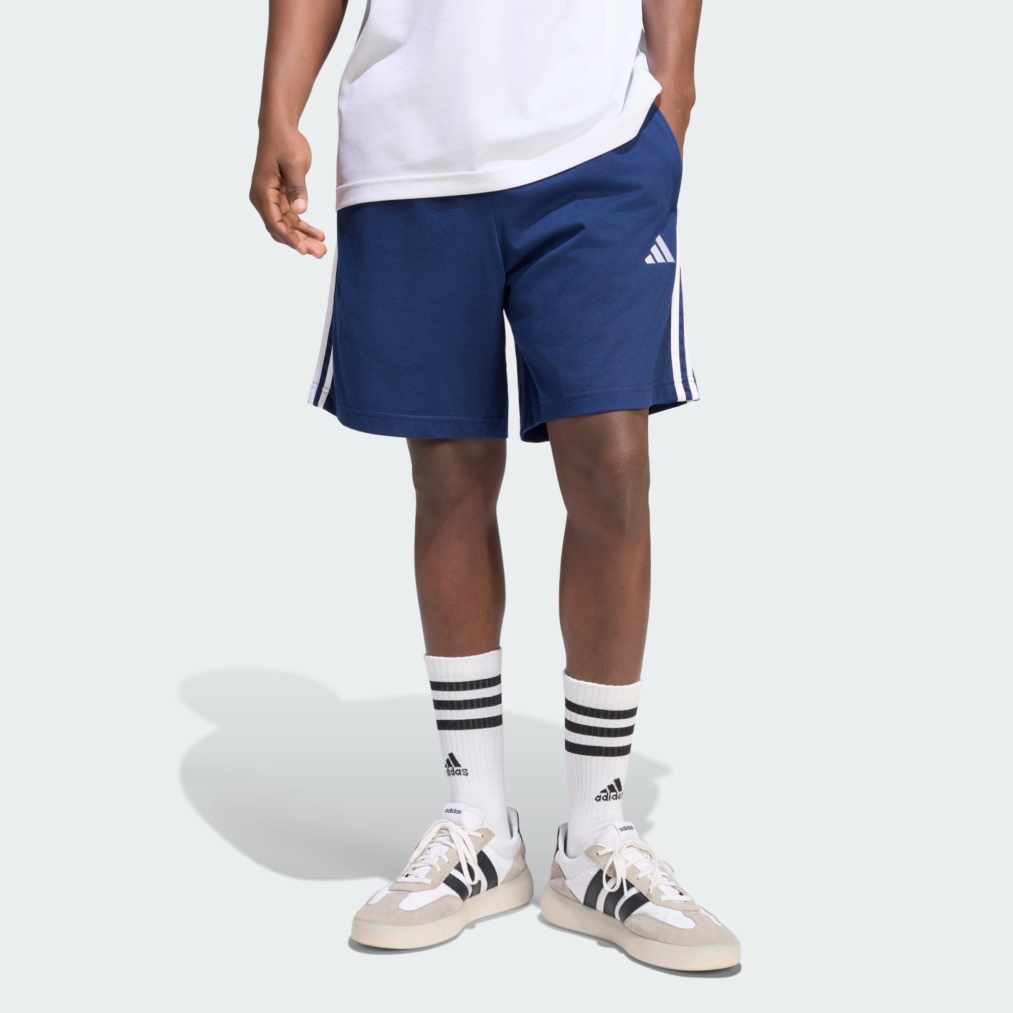 adidas Sportswear Shorts ESSENTIALS 3-STREIFEN SINGLE JERSEY SHORTS (1-tlg)