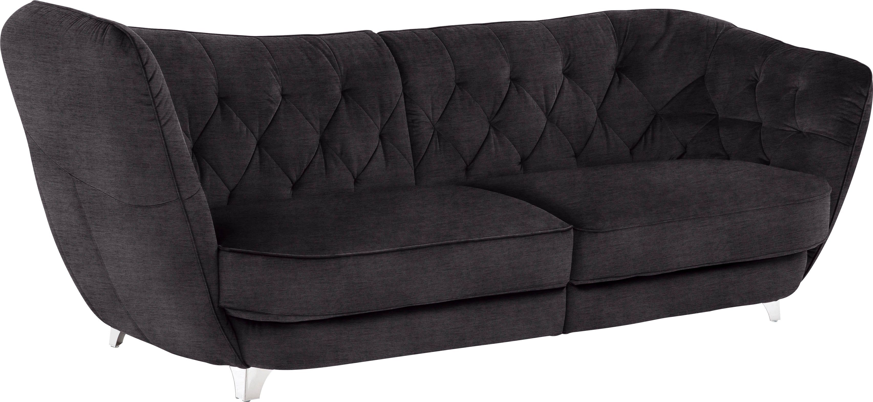 Leonique Big-Sofa "Retro", stylischer Hochlehner günstig online kaufen