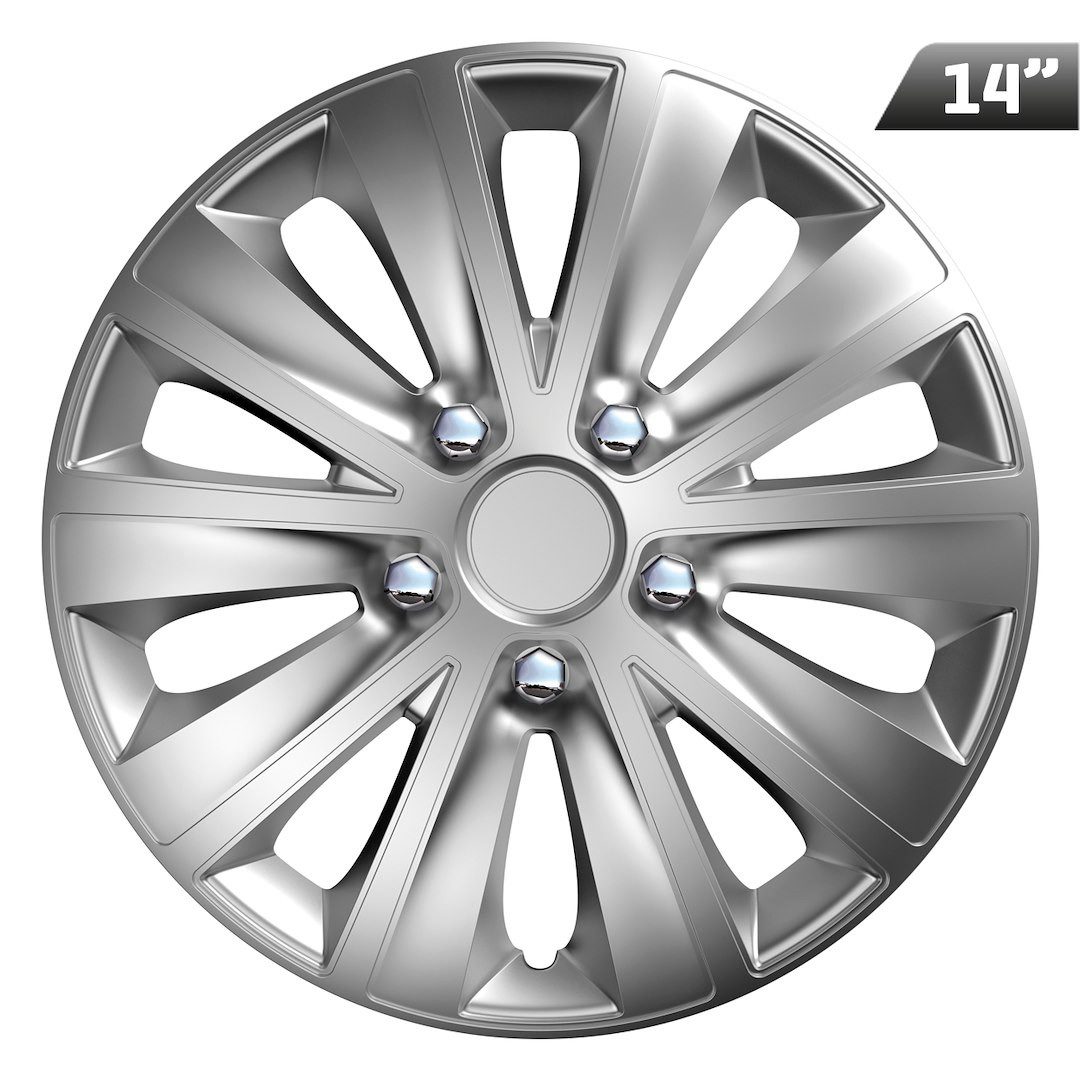 Versaco Radkappen Rapide NC, 14 in Zoll, (Set, 14-St., 4-teilig) Klickmontage mit Spannring