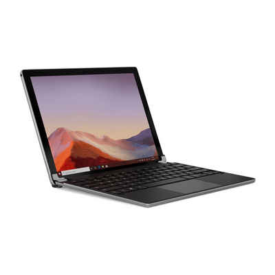 BRYDGE »12.3 Pro+, Hochwertige Bluetooth Tastatur aus Aluminium mit Trackpad für das Microsoft Surface Pro 4, 5, 6 und 7, deutsches Layout QWERTZ, silber« Tablet-Tastatur