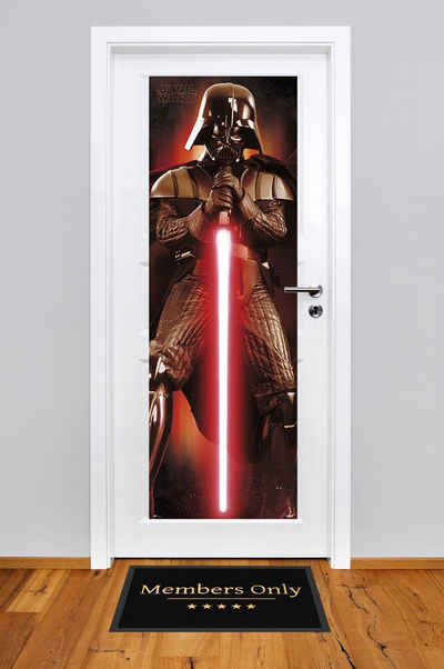 empireposter Poster Star Wars Türposter Darth Vader - Laserschwert Format 158 x 53 cm