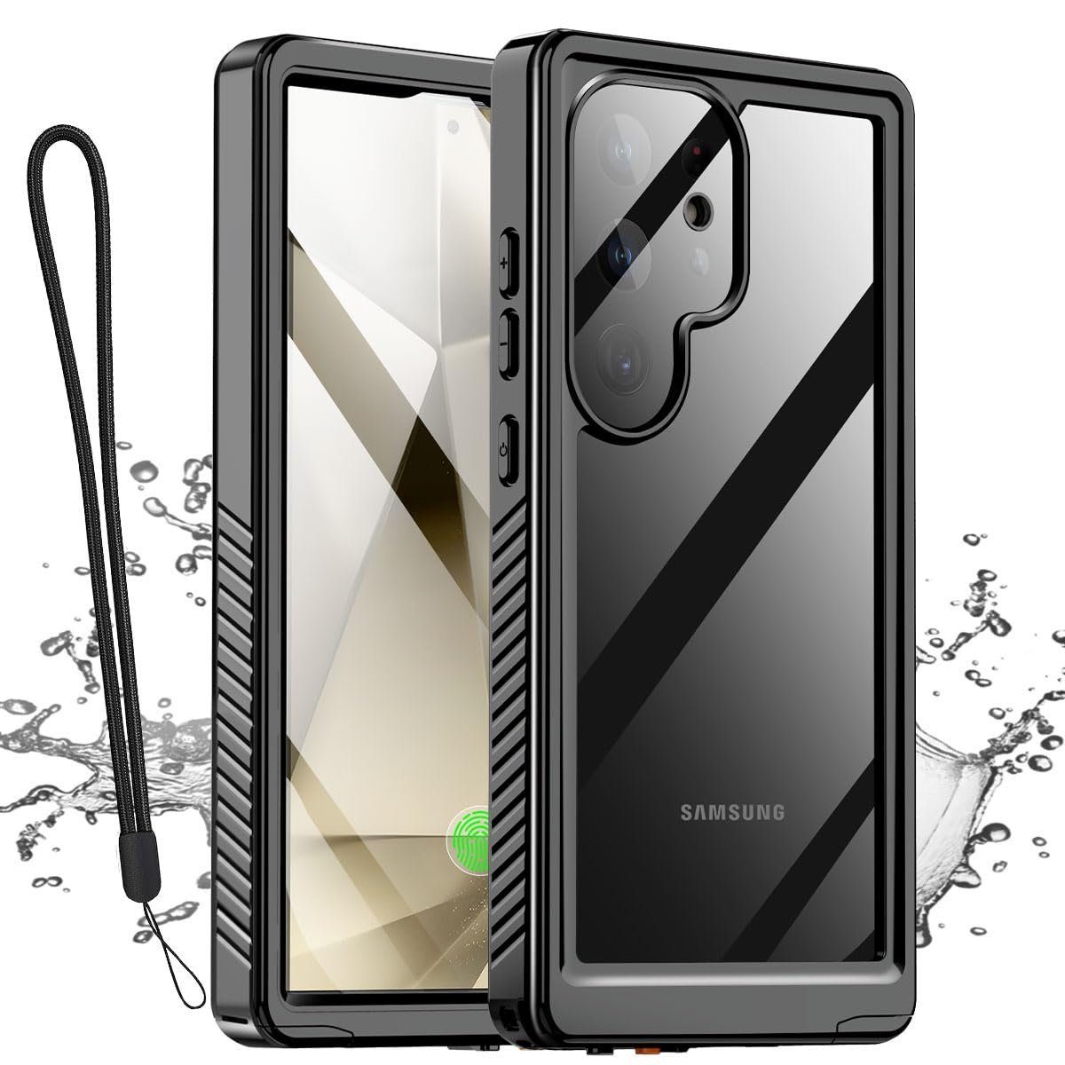 Wigento Handyhülle Für Samsung Galaxy S24 Ultra 360 Grad Full Body Wasserdichte Hülle