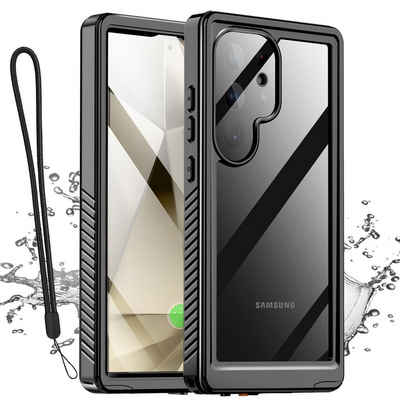 Wigento Handyhülle Für Samsung Galaxy S24 Ultra 360 Grad Full Body Wasserdichte Hülle