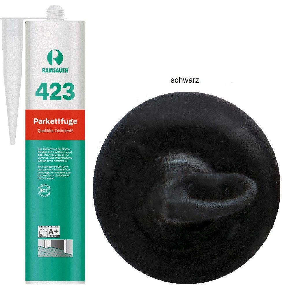 Ramsauer Dichtstoff Ramsauer 423 Parkettfuge 1K Hybrid Dichtstoff 310ml Kartusche, Exzellente Optik durch die matte Oberflächenstruktur