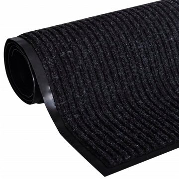 Fußmatte Türmatte Fußmatte PVC Schwarz 90x150 cm Schmutzfangmatte Türvorleger, vidaXL, Rechteck, Höhe: 90 mm