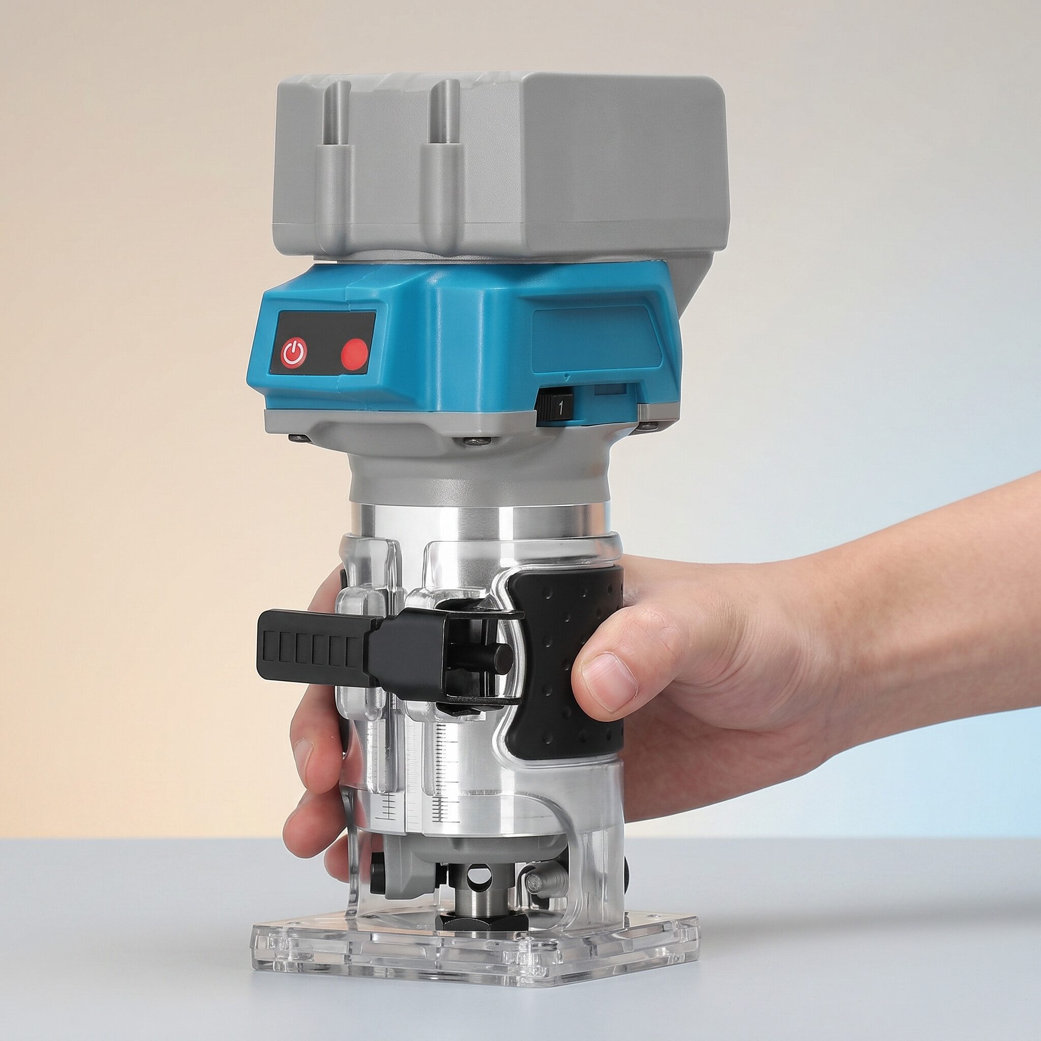 GARRYFIZH Akku-Fräse Oberfräse Holz Fräse Fräsmaschine, Elektrische Trimm-, Fräs-, Gravier- und Nutmaschine