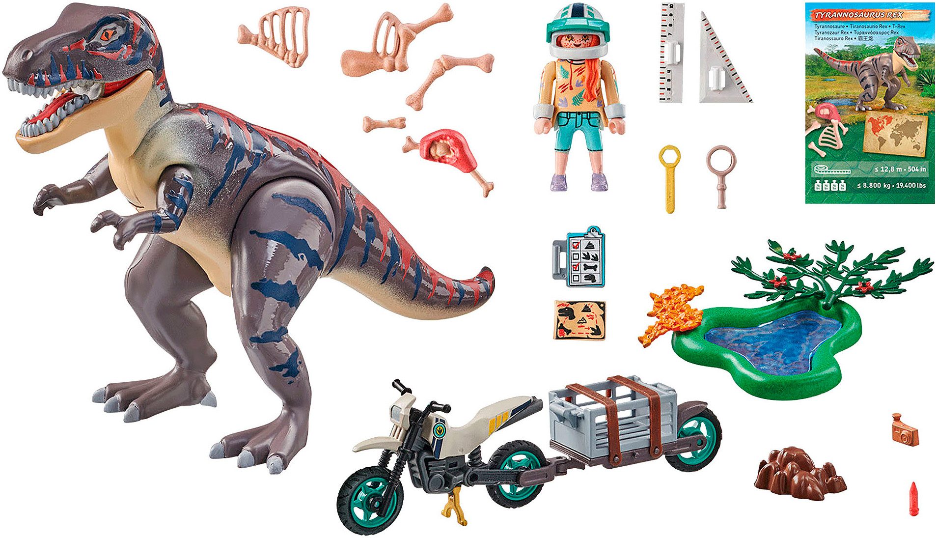 Playmobil® T-Rex-Spurensuche (71524), Dinos Konstruktions-Spielset, (46 St) günstig online kaufen