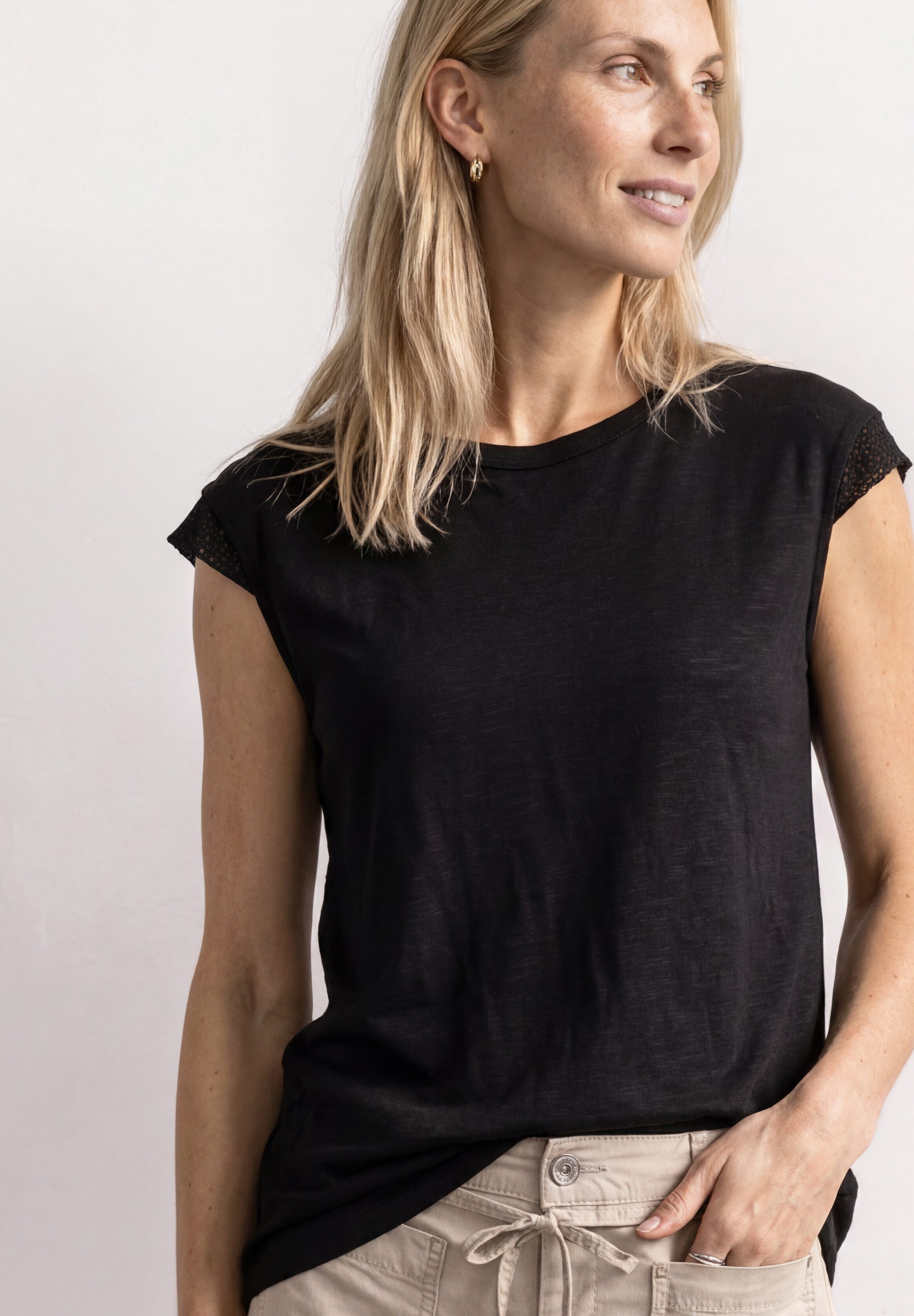 STREET ONE T-Shirt mit Rundhalsausschnitt