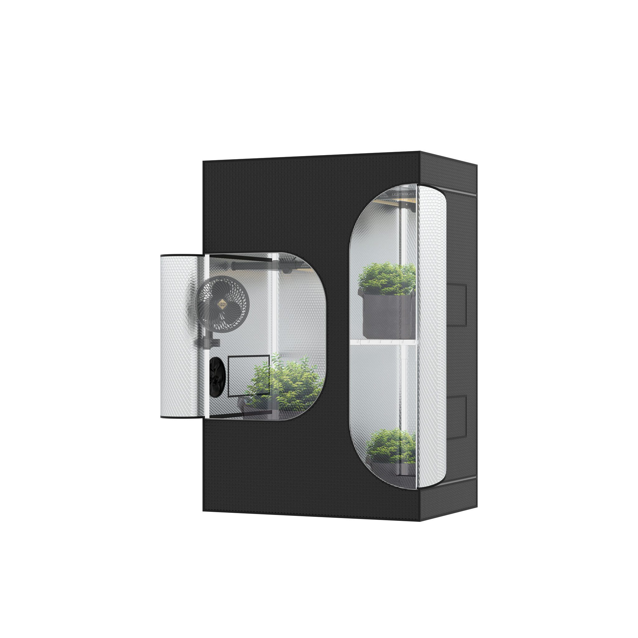 THE HOOKAH Gewächshaus Gewächshaus Grow Box Zelt Growbox Growschrank Growzelt Zuchtschrank