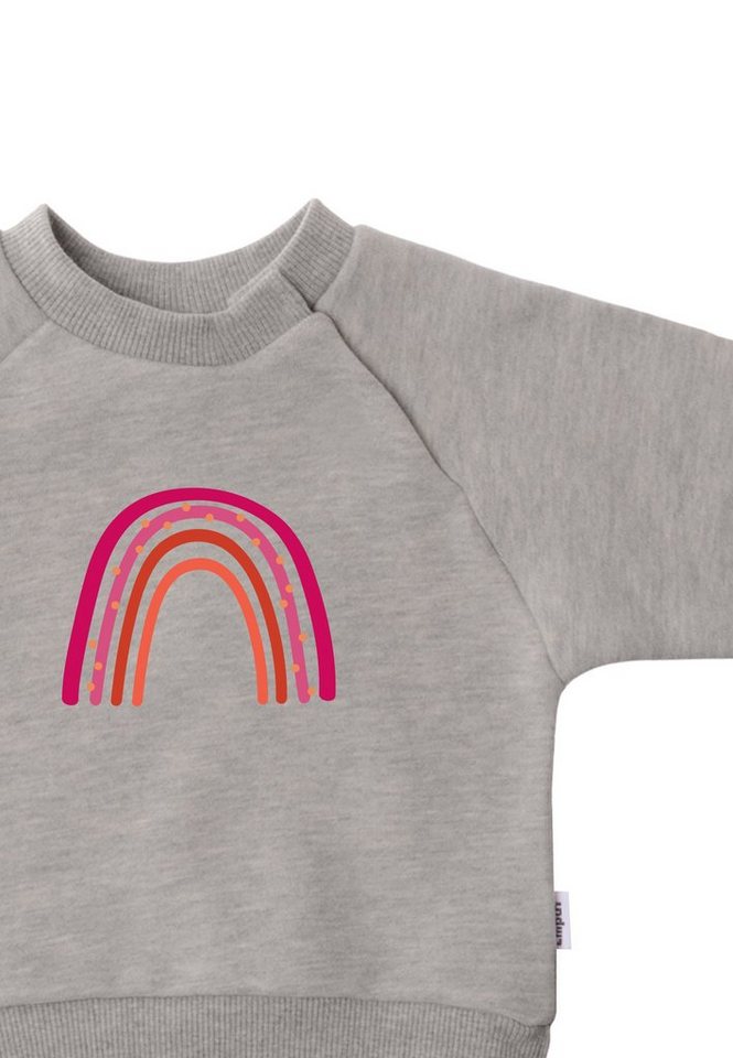 elastischen ein An- mit leichtes für Sweatshirt Ausziehen Liliput und Mit Bündchen Regenbogen Print, niedlichem