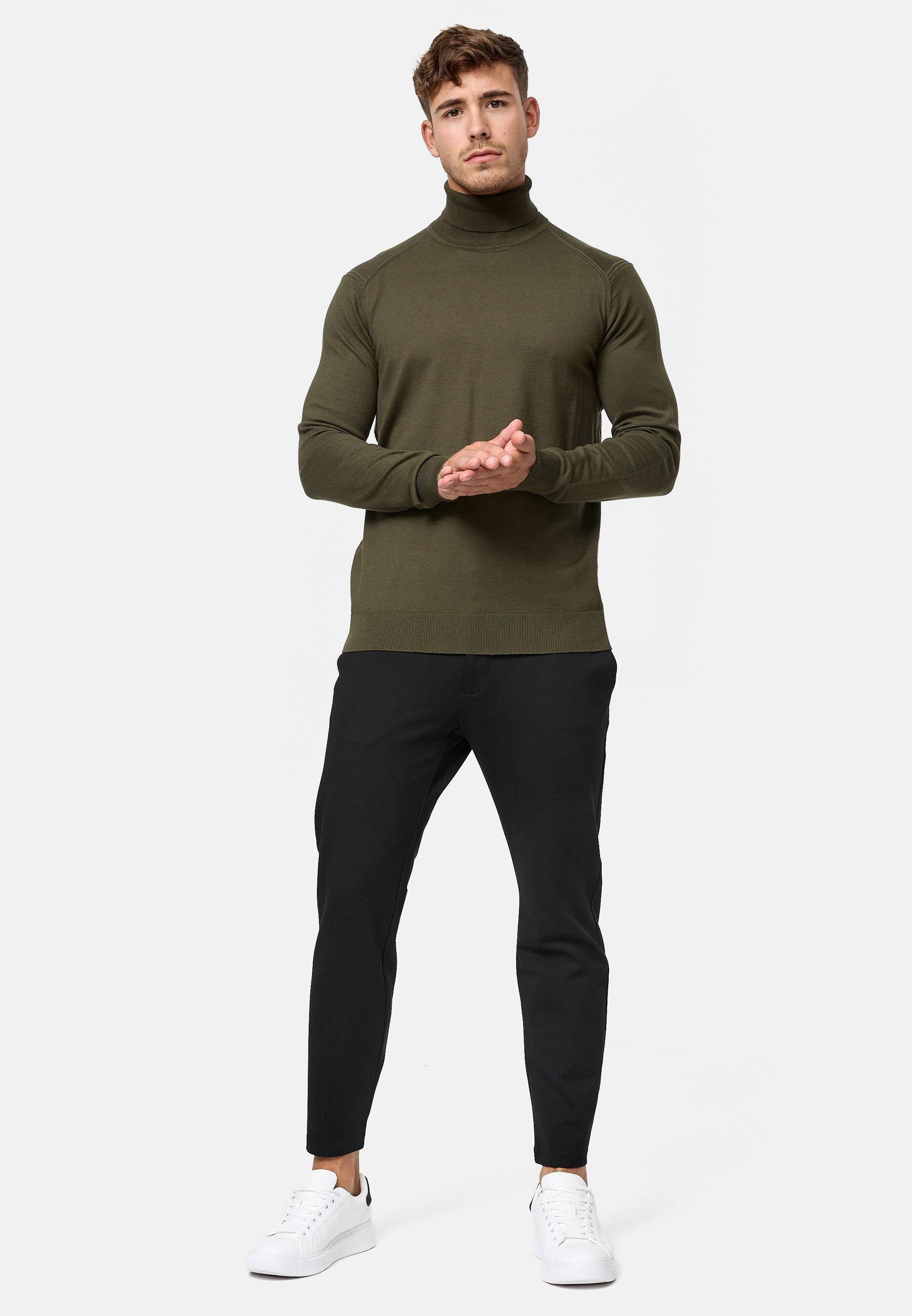 Indicode Rollkragenpullover Herren Eldo Strickpullover Herrenpullover
