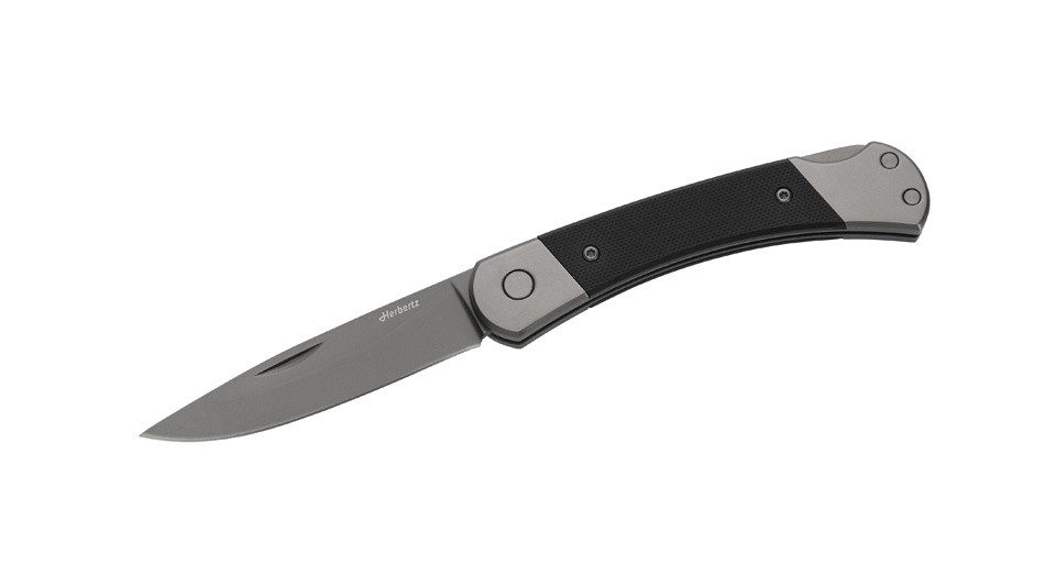 Herbertz Taschenmesser Herbertz, Taschenmesser, Titanbeschichtung Grau, D2, Medium, Schwarz, (1 St), Titanbeschichtung