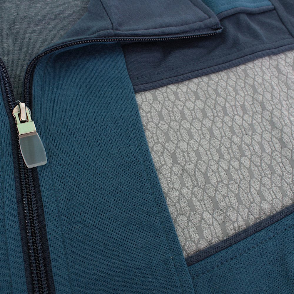 Herbold Sportswear Trainingsanzug Herren Freizeitanzug Kuranzug mit Druckeinsatz (2-tlg), auch in Kurzgrößen, mit Reißverschluss-Taschen und Bugnaht – Bild 5 von 5