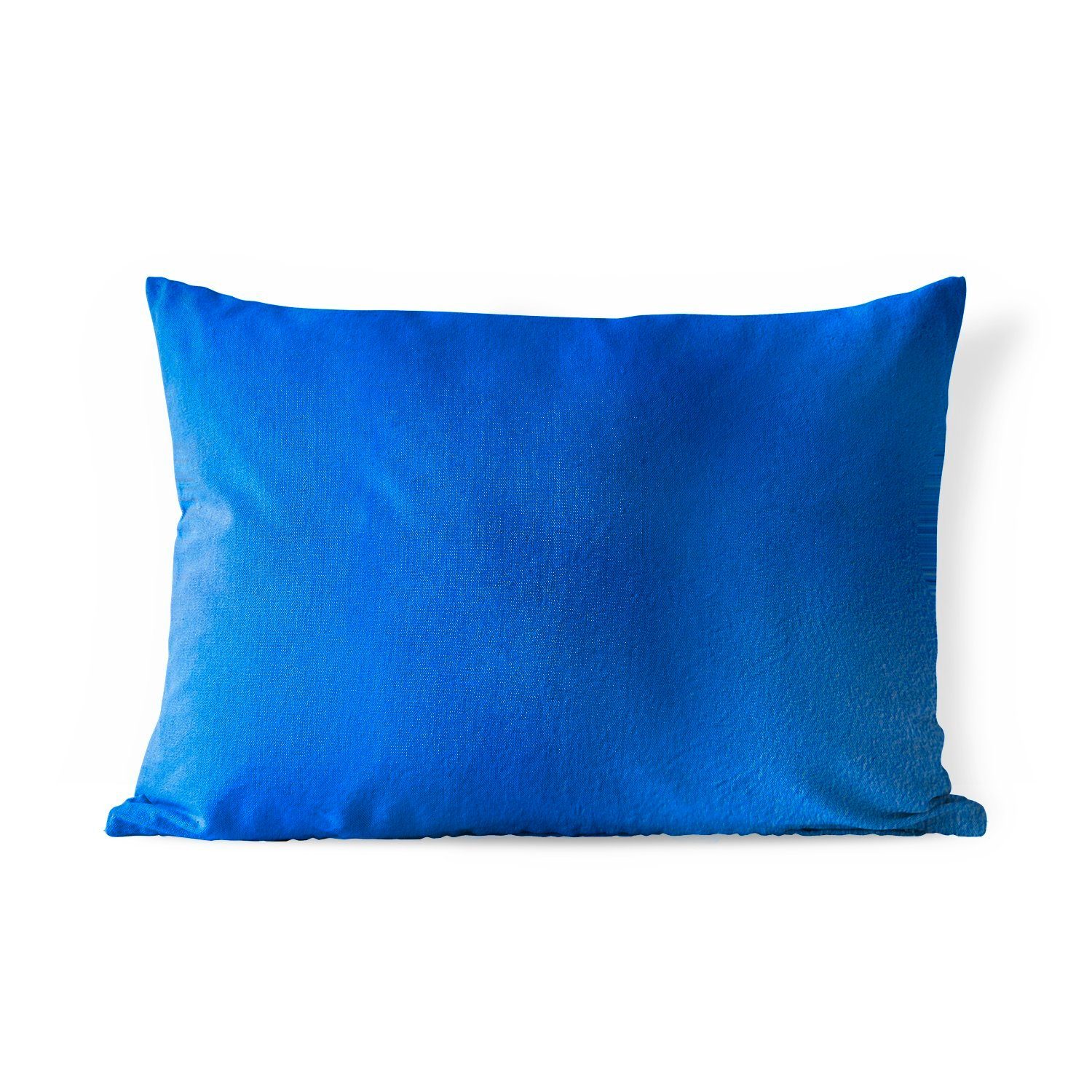 MuchoWow Dekokissen Wand - Farbe - Blau, Outdoor-Dekorationskissen, Polyester, Dekokissenbezug, Kissenhülle