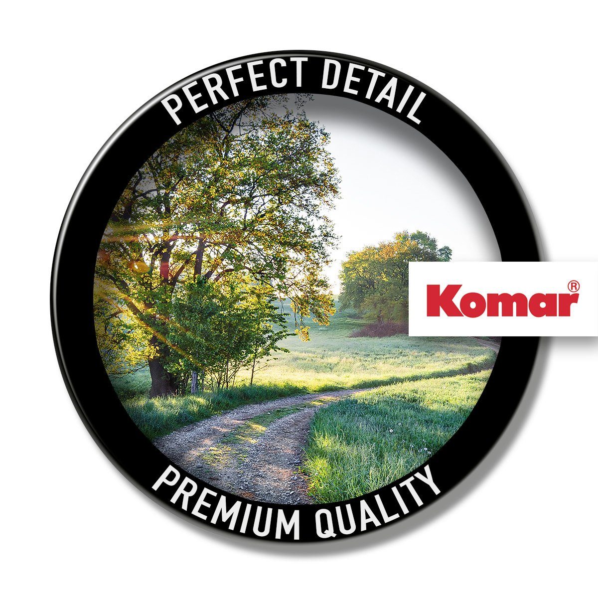 Komar Fototapete Meadow Trail - Größe 368 x 254 cm, glatt, bedruckt, (1 St), Wohnzimmer, Schlafzimmer