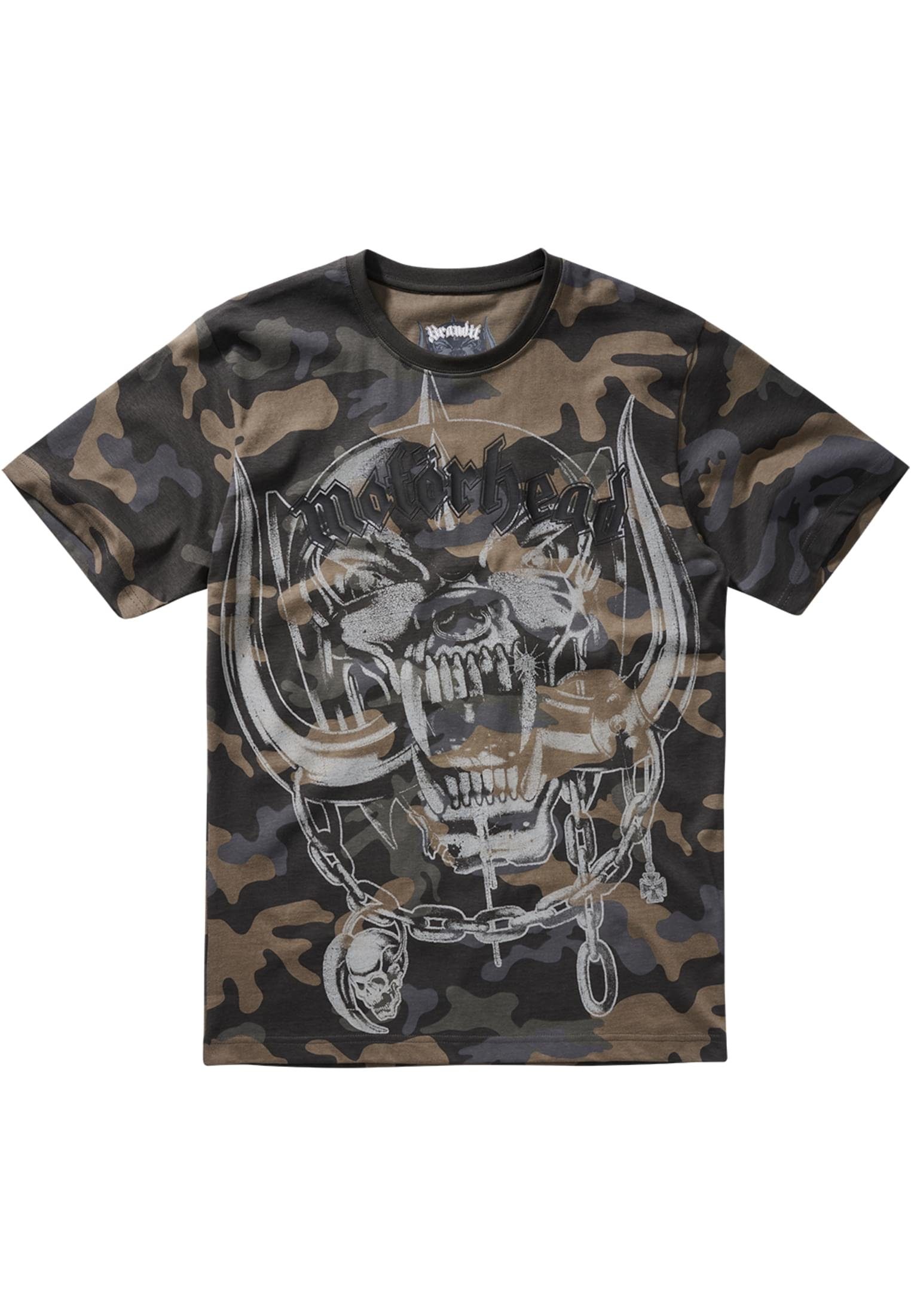 Brandit Kurzarmshirt Herren Motörhead T-Shirt Warpig Print (1-tlg) darkcamo