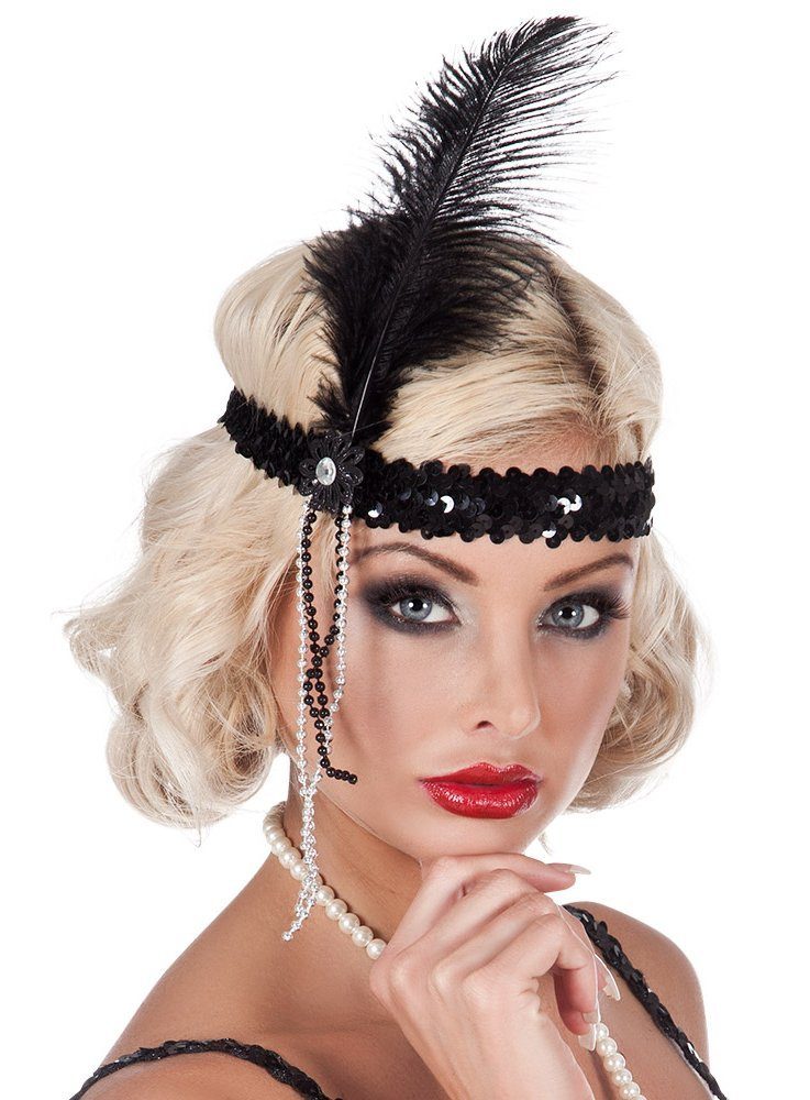 Kostüm Federkopfschmuck Flapper