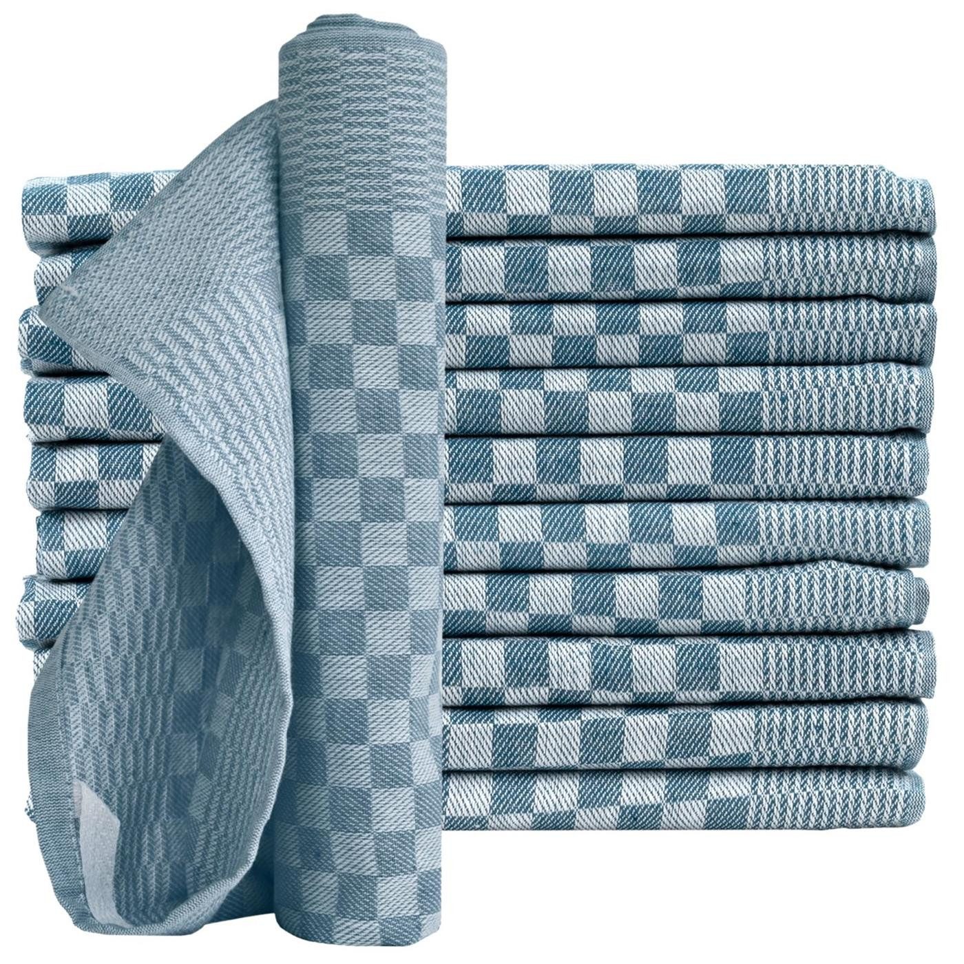 Carpe Sonno Geschirrtuch Grubentuch 100% Baumwolle Zwirn Qualität Allzwecktuch Küche Kochfest, (Spar-Set, 10-tlg., 10 Grubentücher), Gastro Geschirrhandtuch mit Aufhänger Must Have Wohnung Haushalt