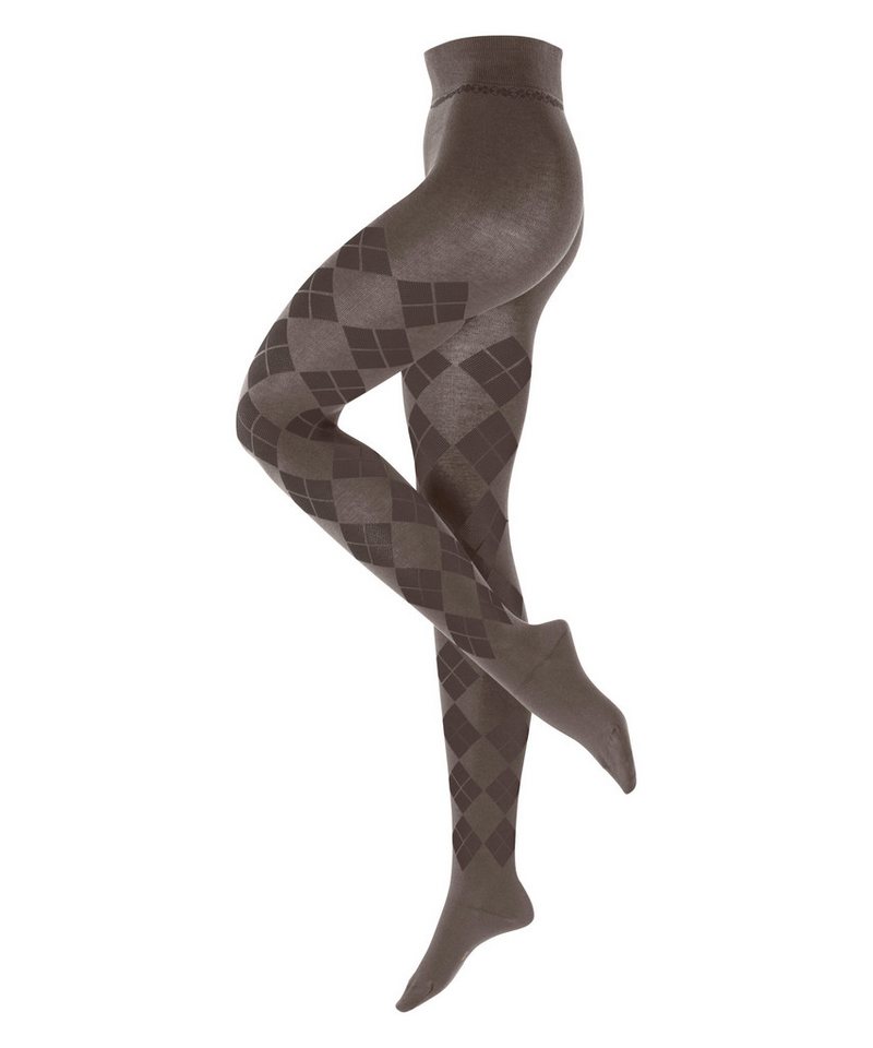 Burlington Strickstrumpfhose Burlington Elegant Essence Damen mit Argyle-Muster (1 St) mit Argyle-Muster