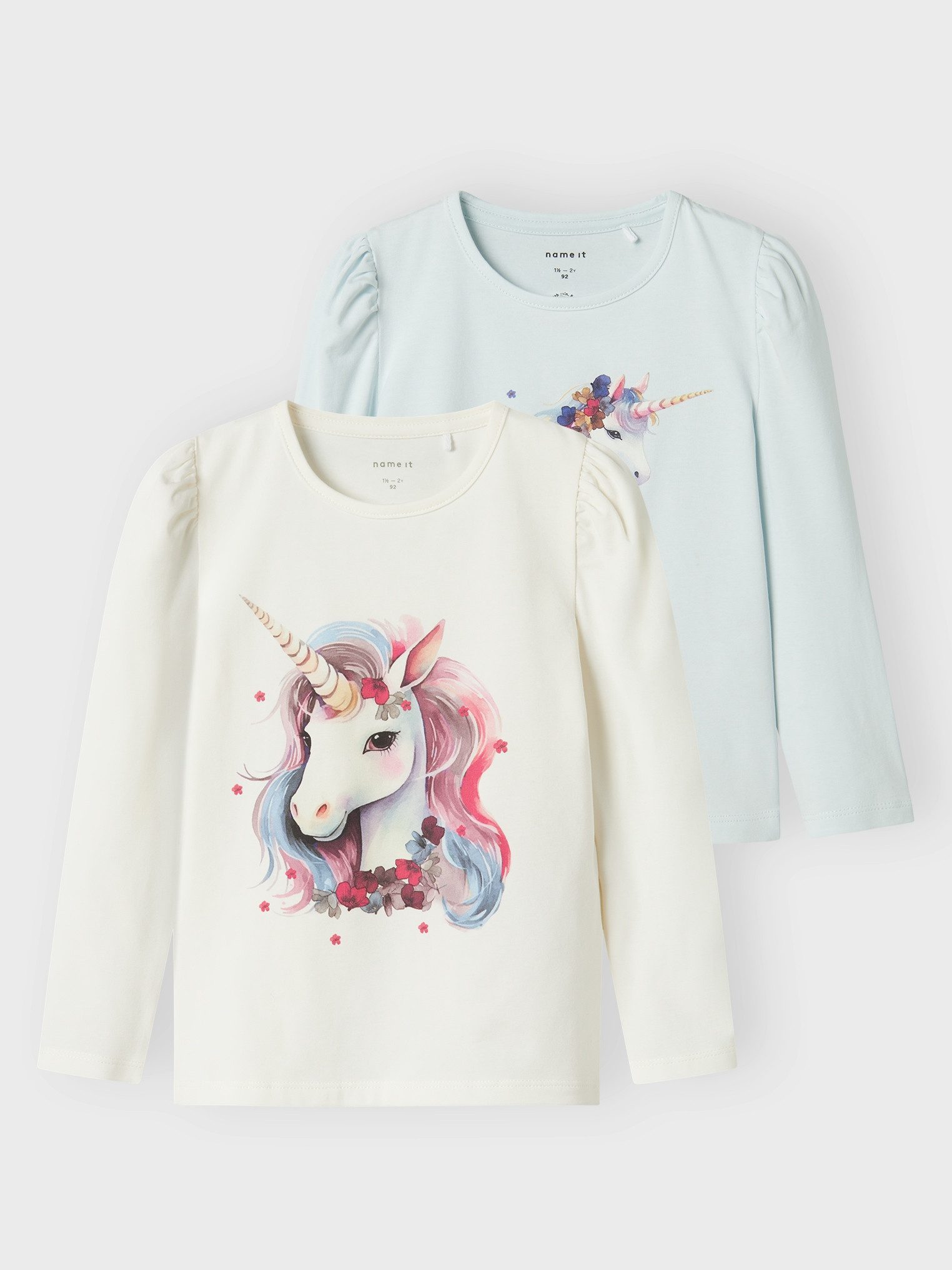 Name It Langarmshirt NMFKRULLE 2P LS TOP BOX (Packung, 2-tlg)