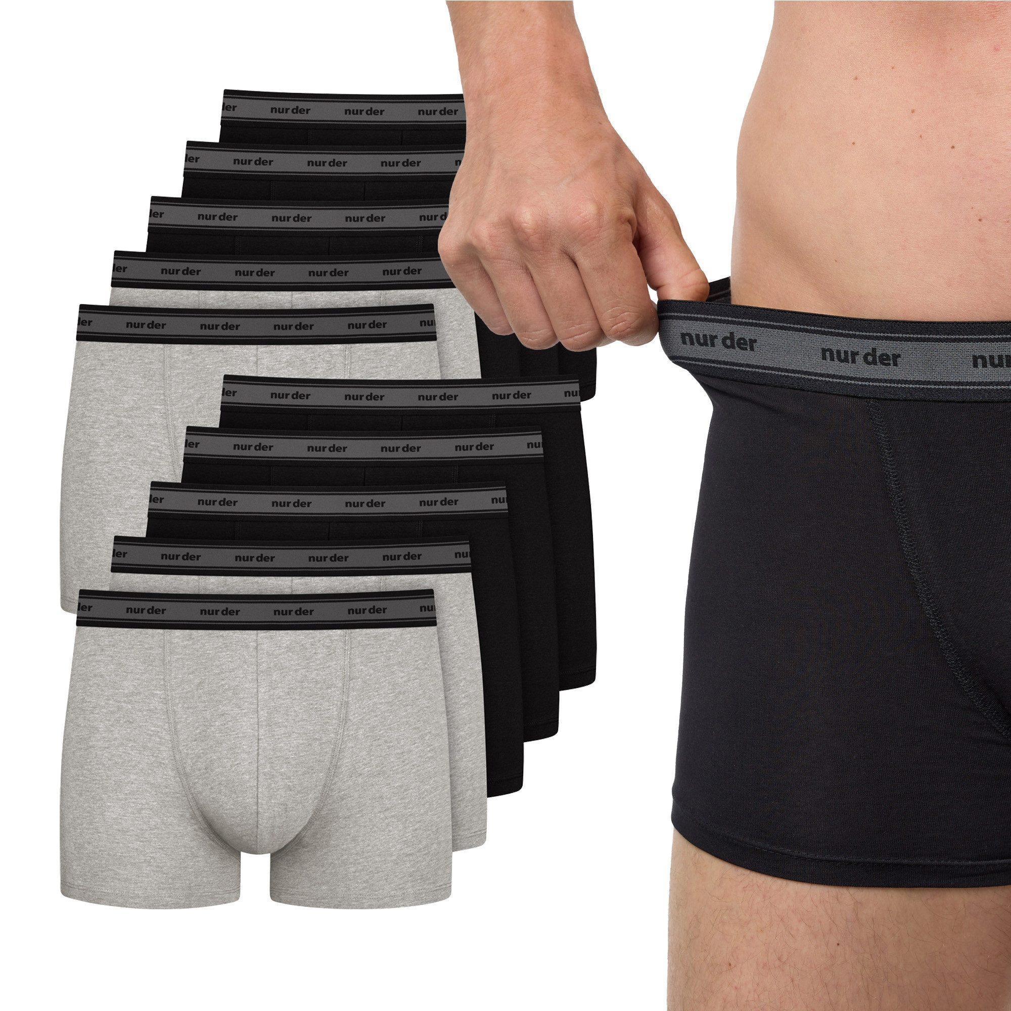 Nur Die Boxer Cotton Retroshorts (10-St) Männer Multipack Mehrpack