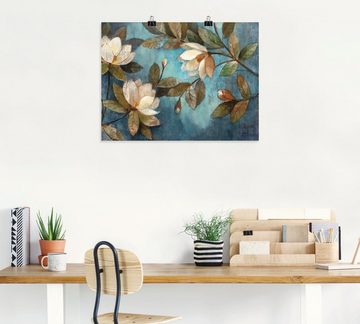 Artland Wandbild Schwebende Magnolie, Blumen (1 St), als Leinwandbild, Poster, Wandaufkleber in verschied. Größen