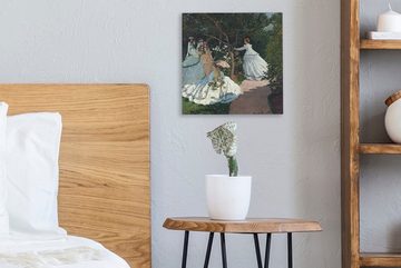 OneMillionCanvasses® Leinwandbild Frauen im Garten - Claude Monet, (1 St), Leinwand Bilder für Wohnzimmer Schlafzimmer