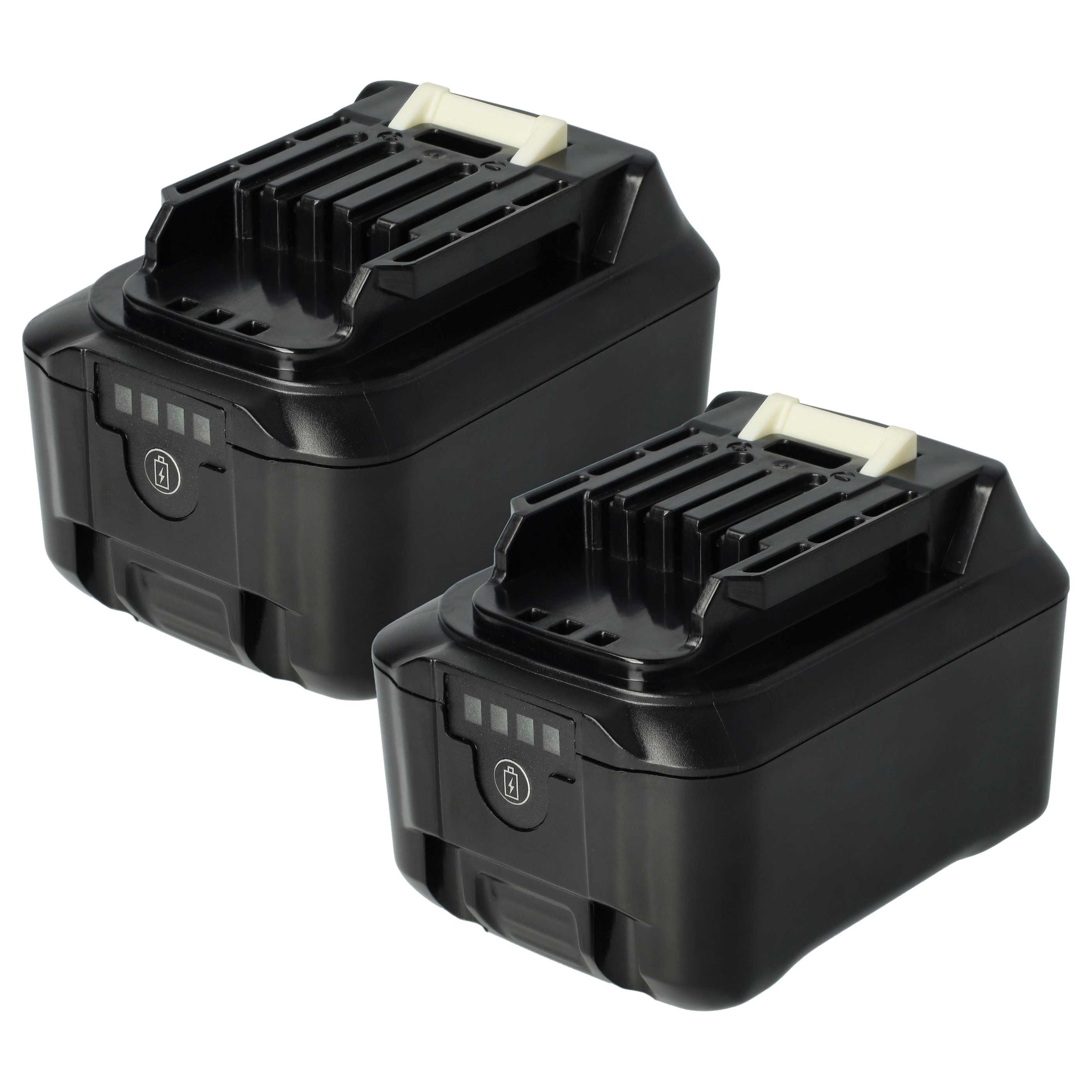 vhbw Akku Ersatz für Makita BL1015B-2, BL1021B, BL1016, BL1020, BL1020B-2, Akku Akku Li-Ion 5000 mAh (12 V, 2 St), Leistungsfähige Austausch-Akkus für Werkzeug Powertools wie