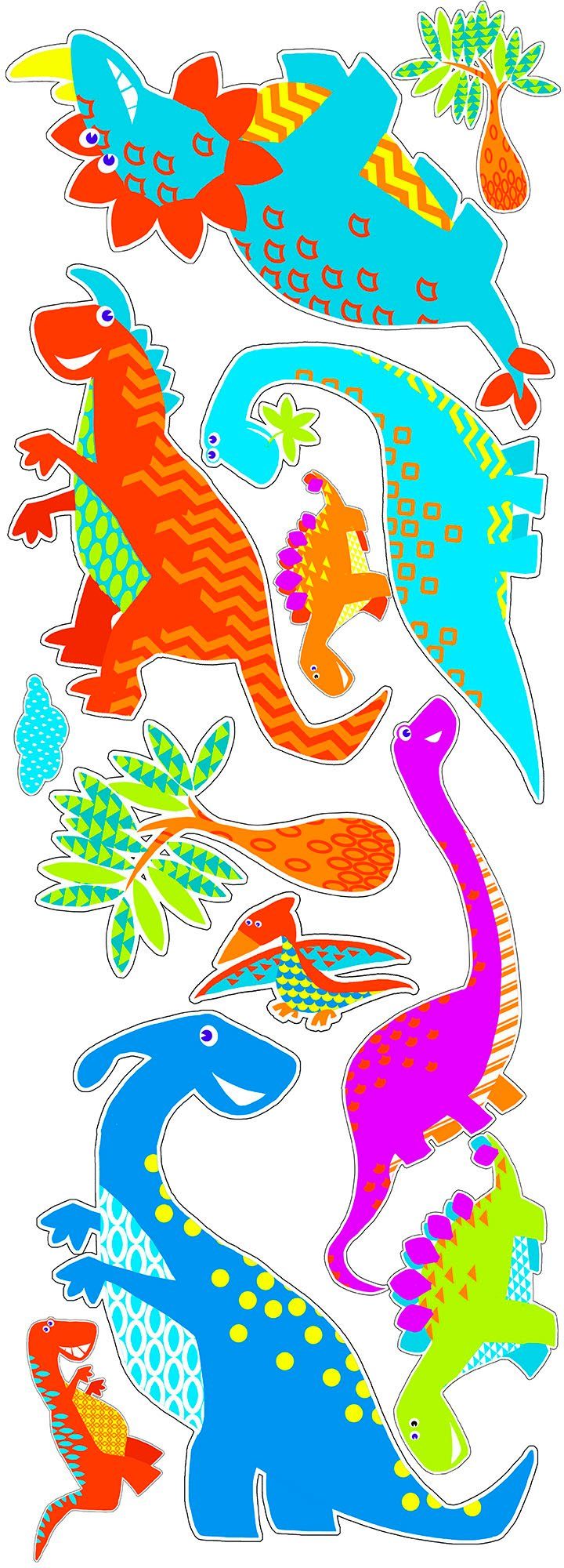 Art for the home Wandtattoo Dino (1 St), Kunst für Zuhause - Wandaufkleber - Dinosaurier - 25x70 cm