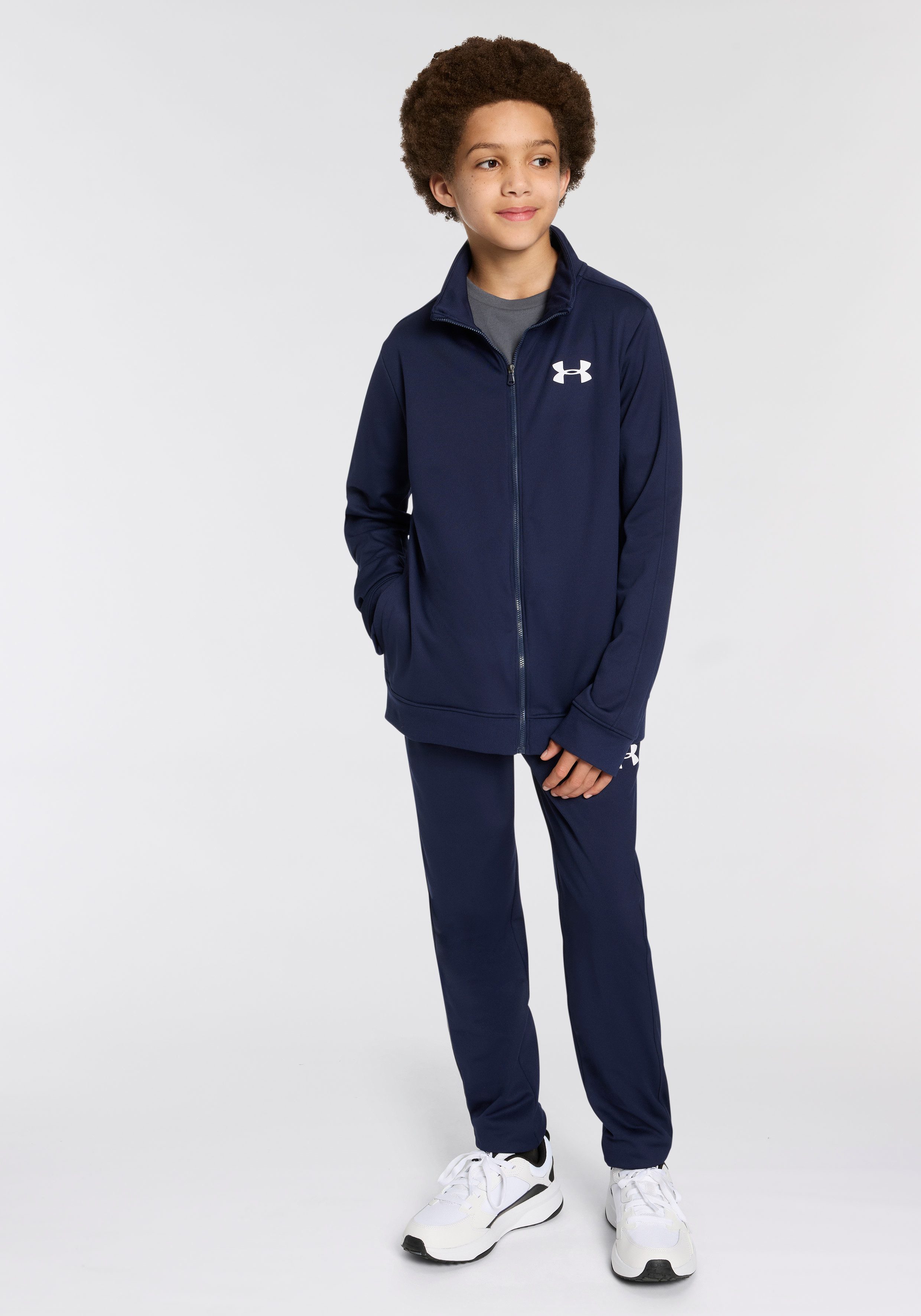 Under Armour® Trainingsanzug UA Rival Knit Track Suit, weiches, innen angerautes Material, schnell trocknendes Polyester