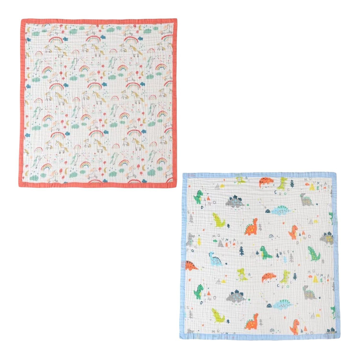 Krabbeldecke Baby Krabbeldecke » weiche Decke aus 100% Baumwolle » Babydecke, VewoTex, 110x110cm » für Babys & Kleinkinder