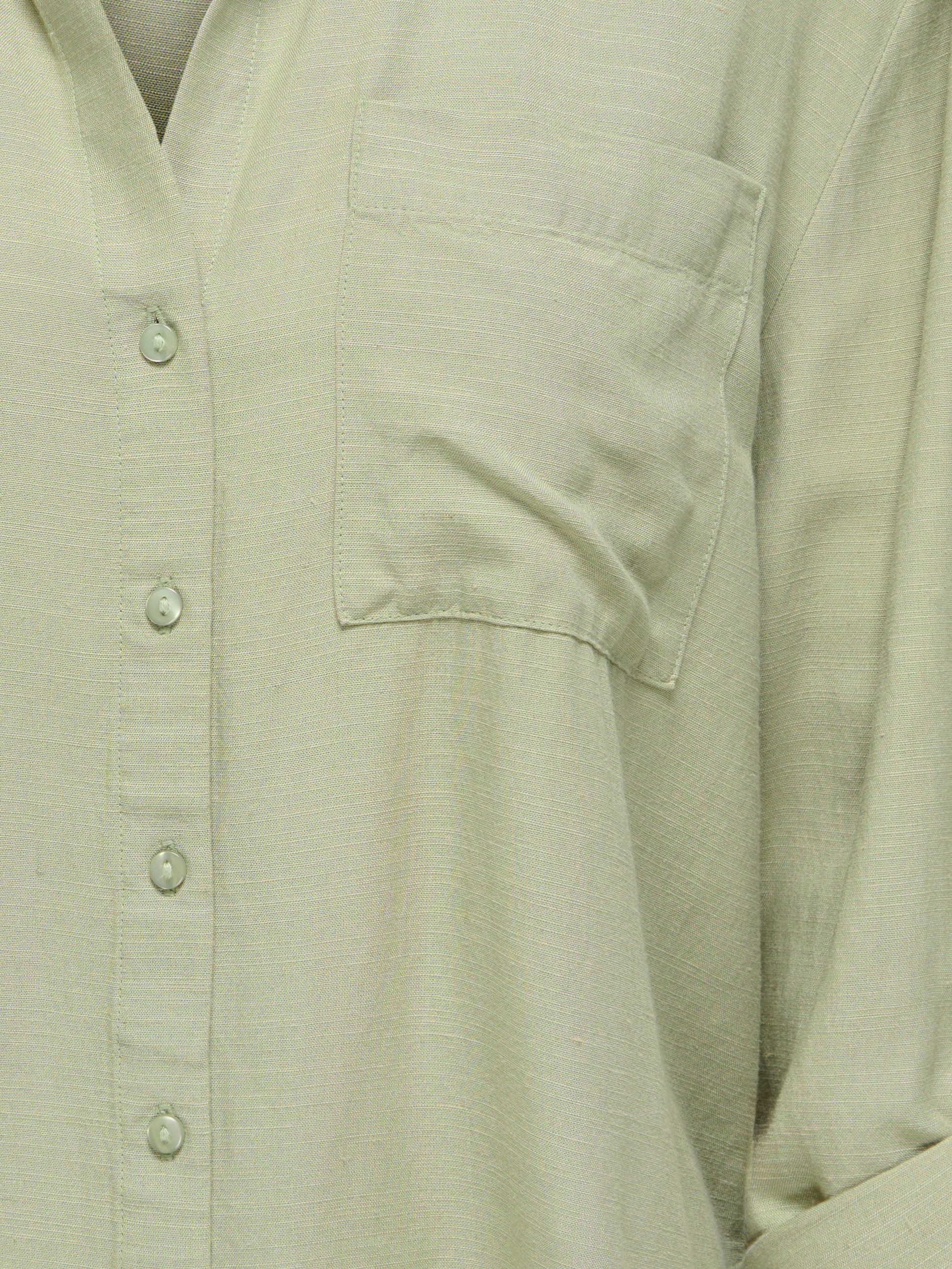 JDY Hemdbluse JDYCAYA LINEN LOOSE L/S SHIRT WVN DIA mit Leinen