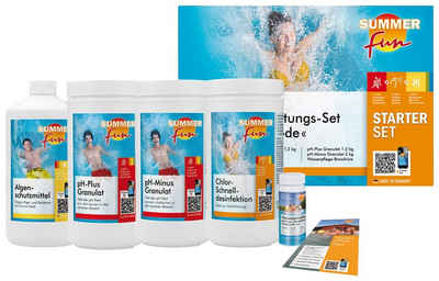 SUMMER FUN Poolpflege Starterset Chlor Maxipack, (Set), 6-tlg.