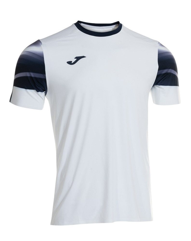 Joma T-Shirt Lauf-Shirt Elite XI (schnelltrocknend, atmungsaktiv) weiss/marineblau