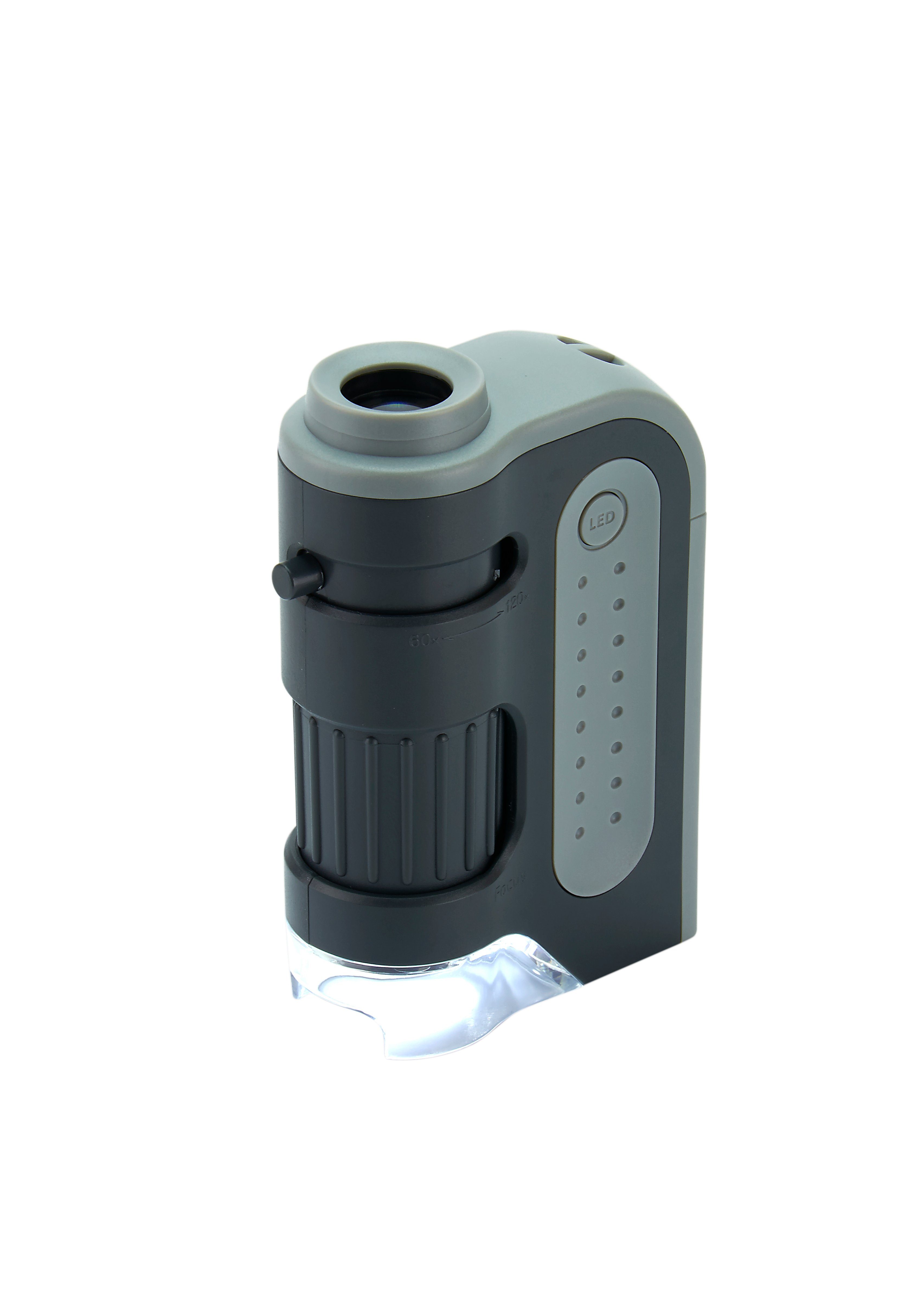 CARSON MM-300 Taschenmikroskop (120x-60x, asphärisches Linsensystem)