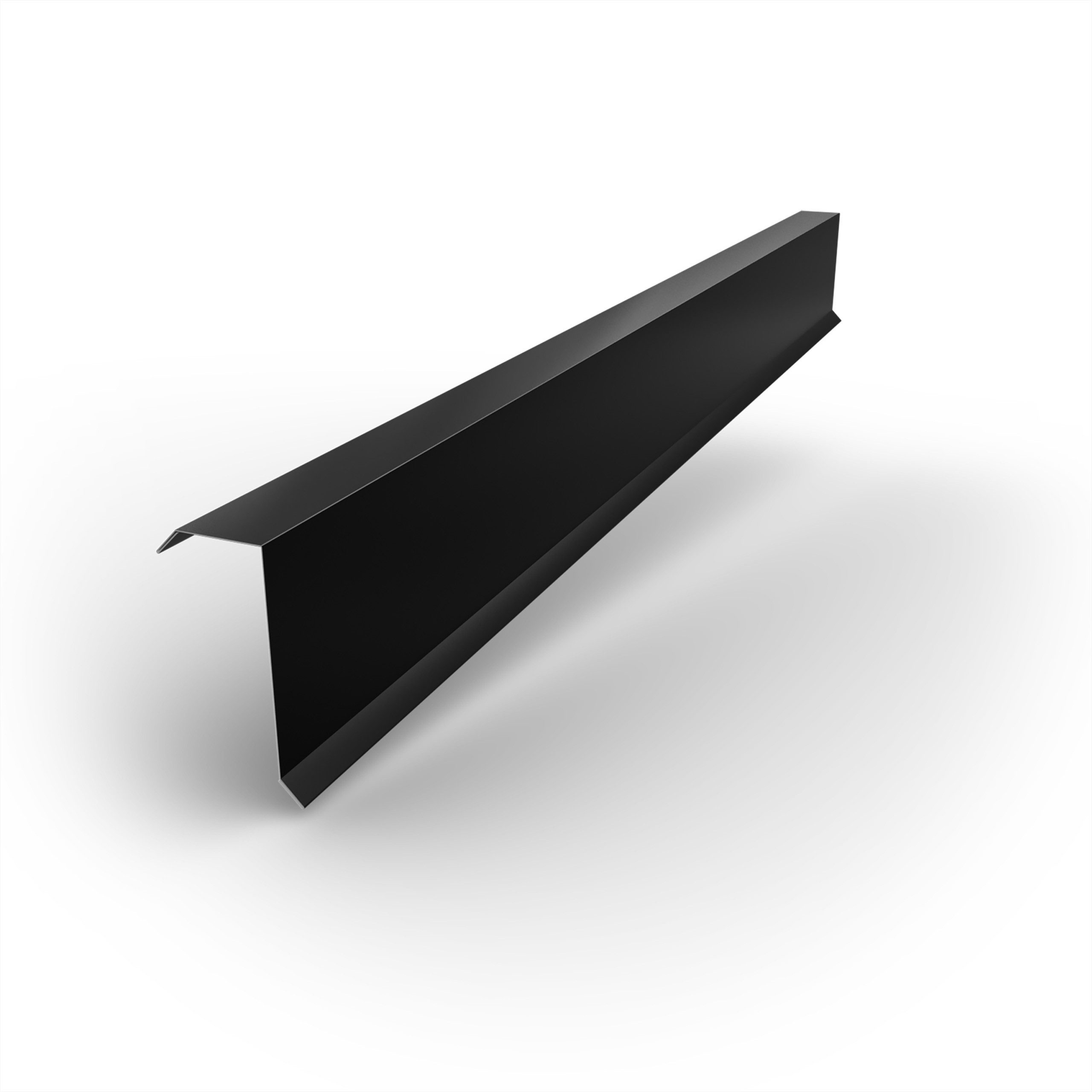BRAVO Glattblech, Ortgangblech 1 m für Trapezblech – gerader Kantenwinkel 0,5 mm