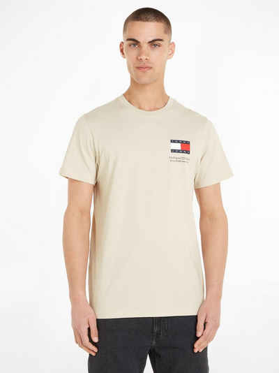 Tommy Jeans T-Shirt TJM SLIM ESSENTIAL FLAG TEE EXT mit Rundhalsausschnitt
