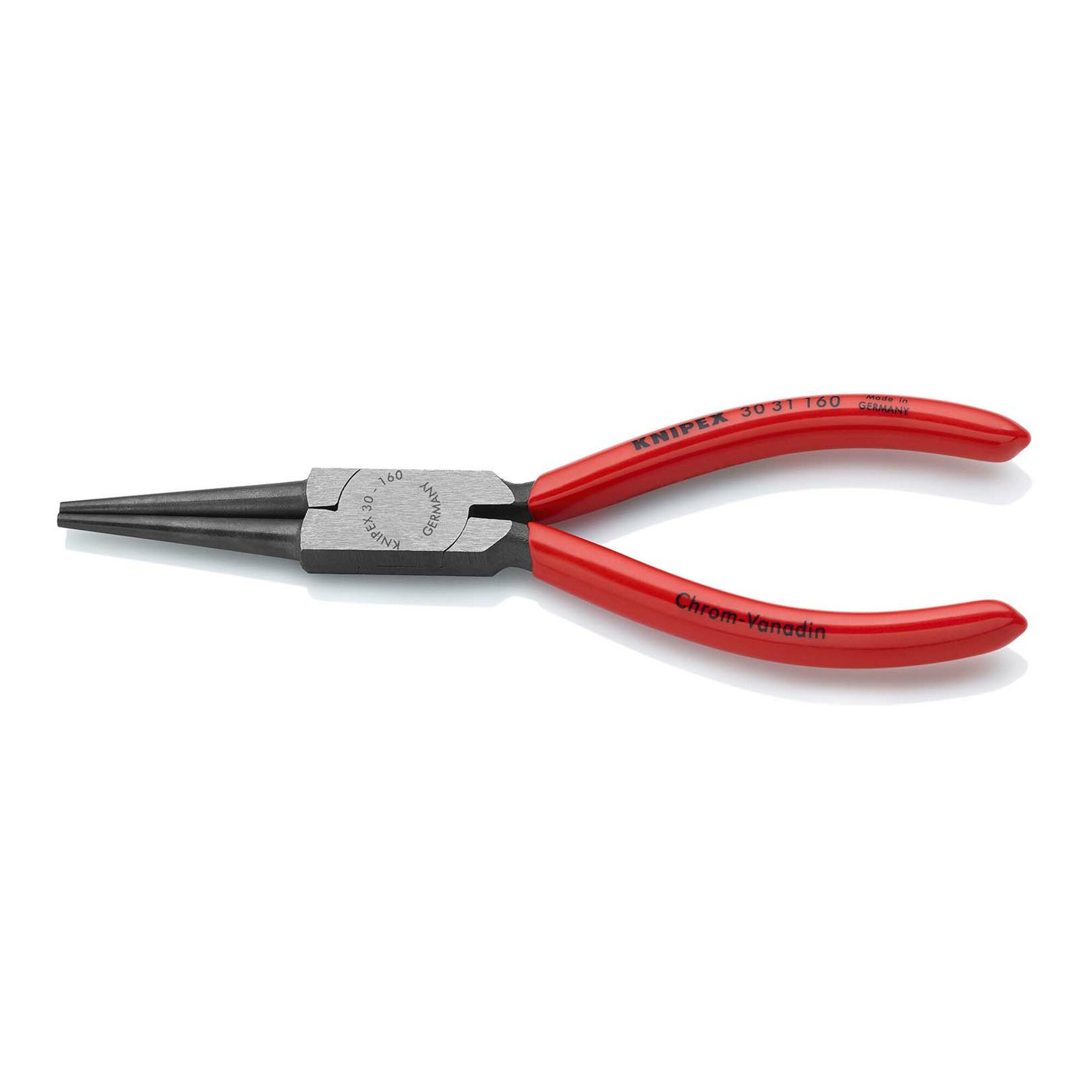 Knipex Anglerzange KNIPEX 30 31 160 Langbeckzange mit Kunststoff überzogen schwarz atrame