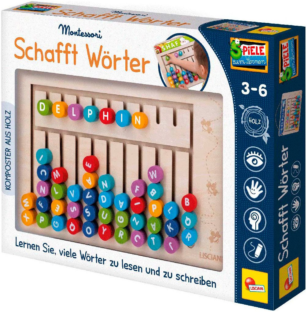 Lisciani Lernspielzeug Montessori - Schafft Wörter