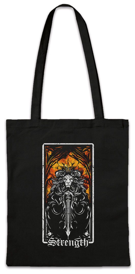 Urban Backwoods Beuteltasche Tarot B Strength Stofftasche Set Card Karte Deck Arcana Voodoo Major (1-tlg), Minor Symbol Hexe Hexer
