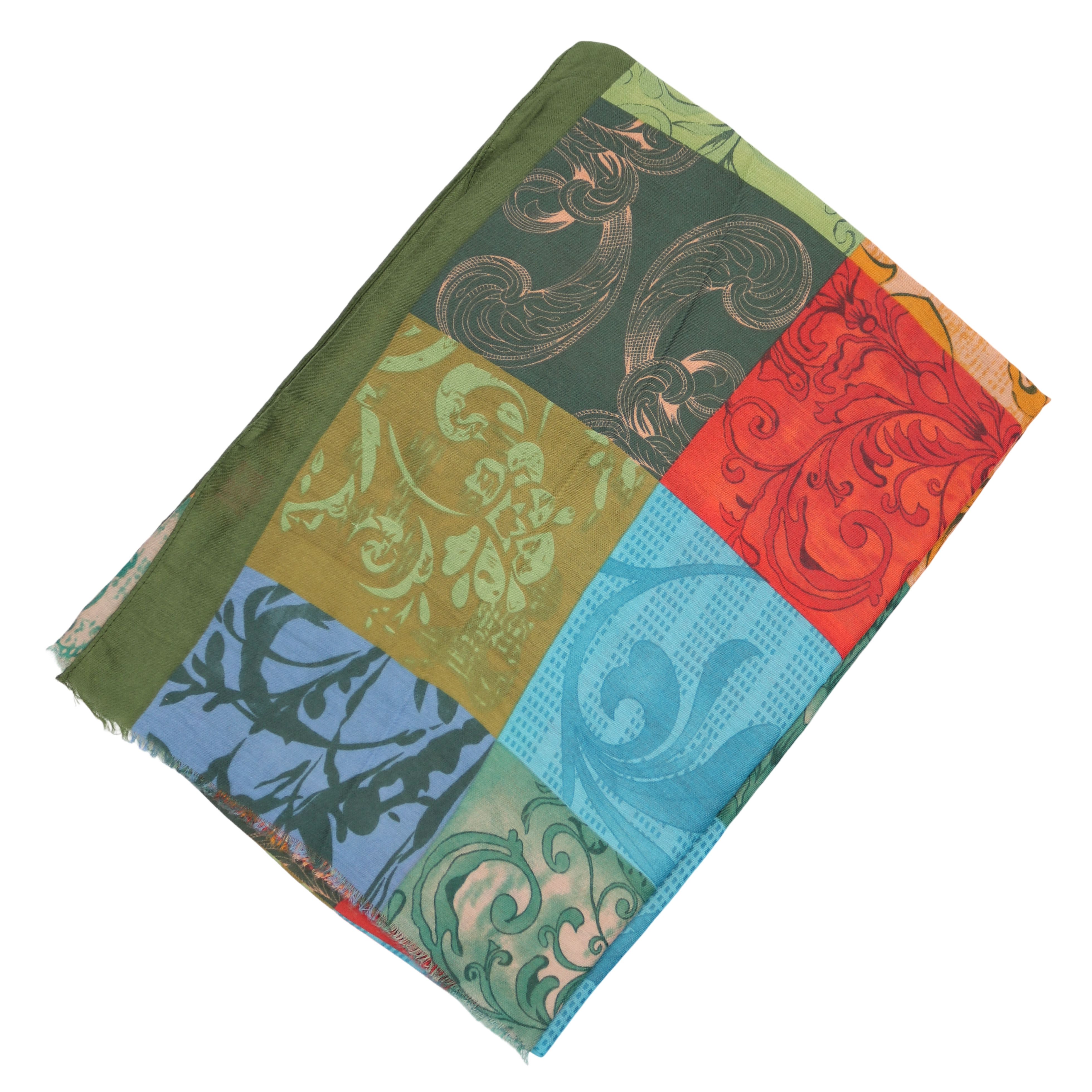 MIRROSI Modeschal Weich XXL ca.90x180cm Schal Bunt Bohemian Muster, (Neue Kollektion Herbst/Winter 2025; ca. 165 Gramm), Damen Halstuch ideal für Herbst und Winter oder Ganzesjahr