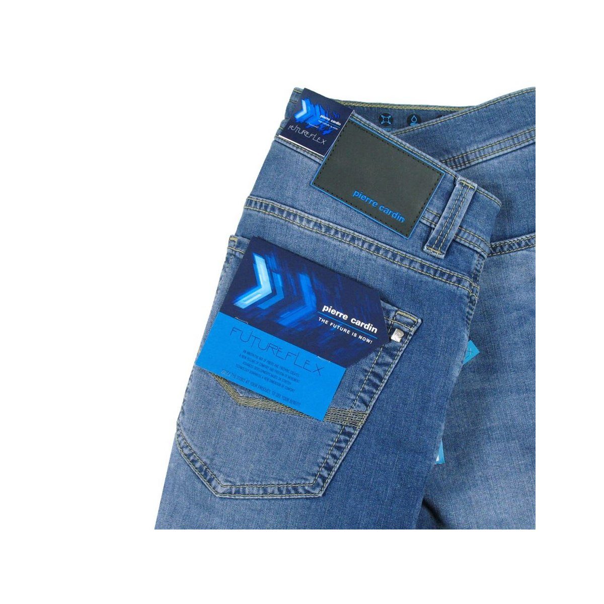 hell-blau Pierre Cardin 5-Pocket-Jeans (1-tlg)