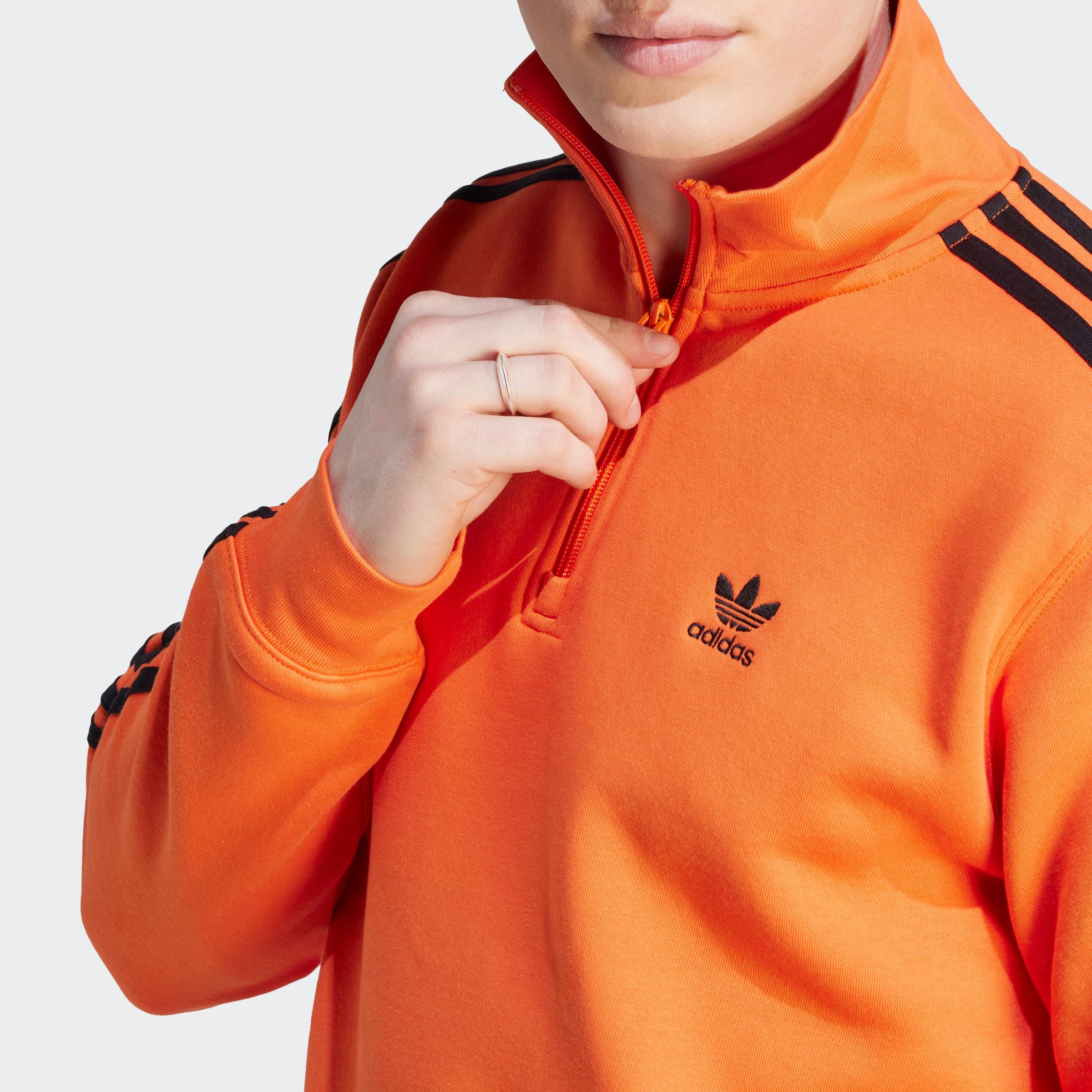 Sweatshirt 3-Stripes adidas Classics Originals Sweater adidas Zip Adicolor Half Originals