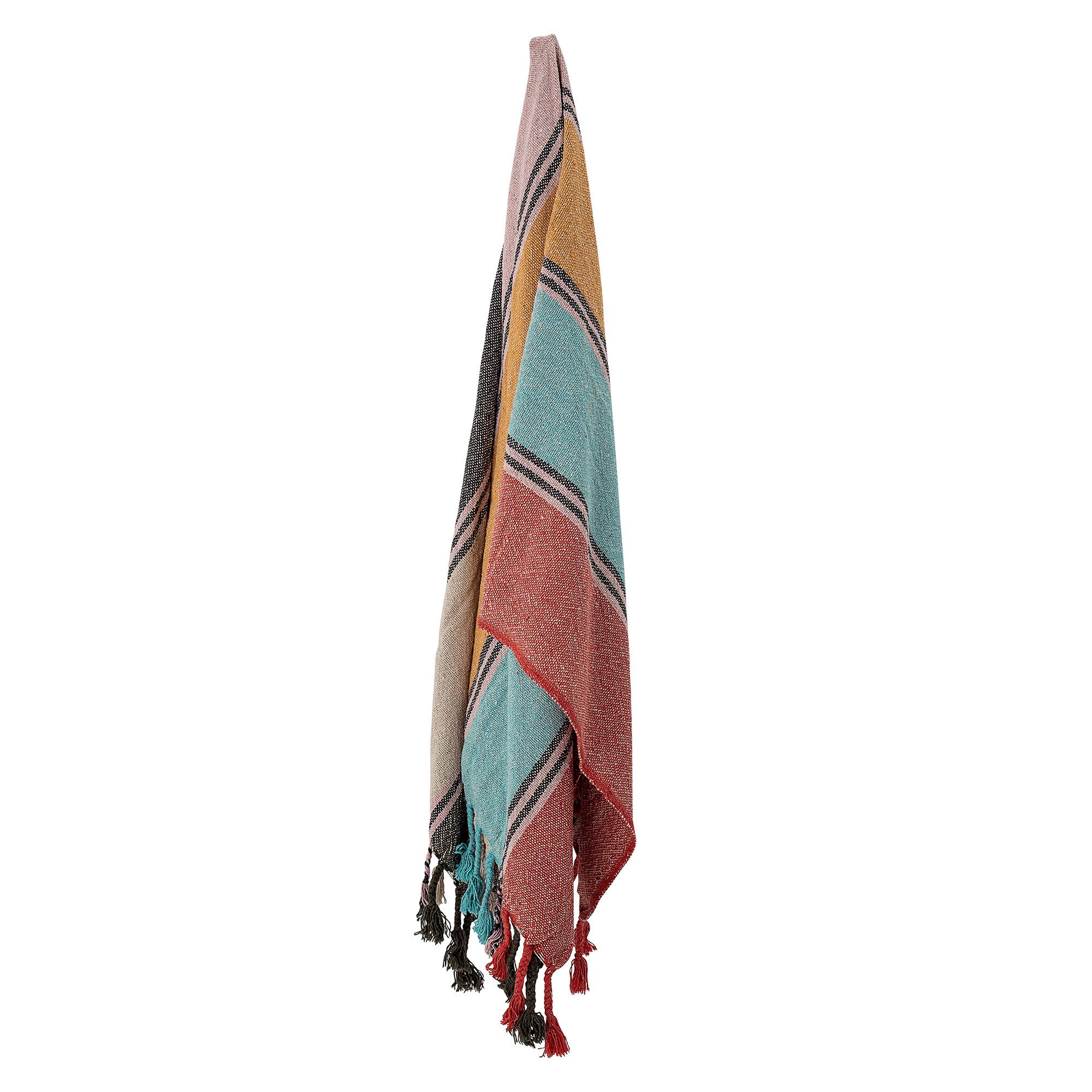 Plaid Bloomingville Decke Lea auf Baumwollmischung 160 x 130 cm, Bloomingville