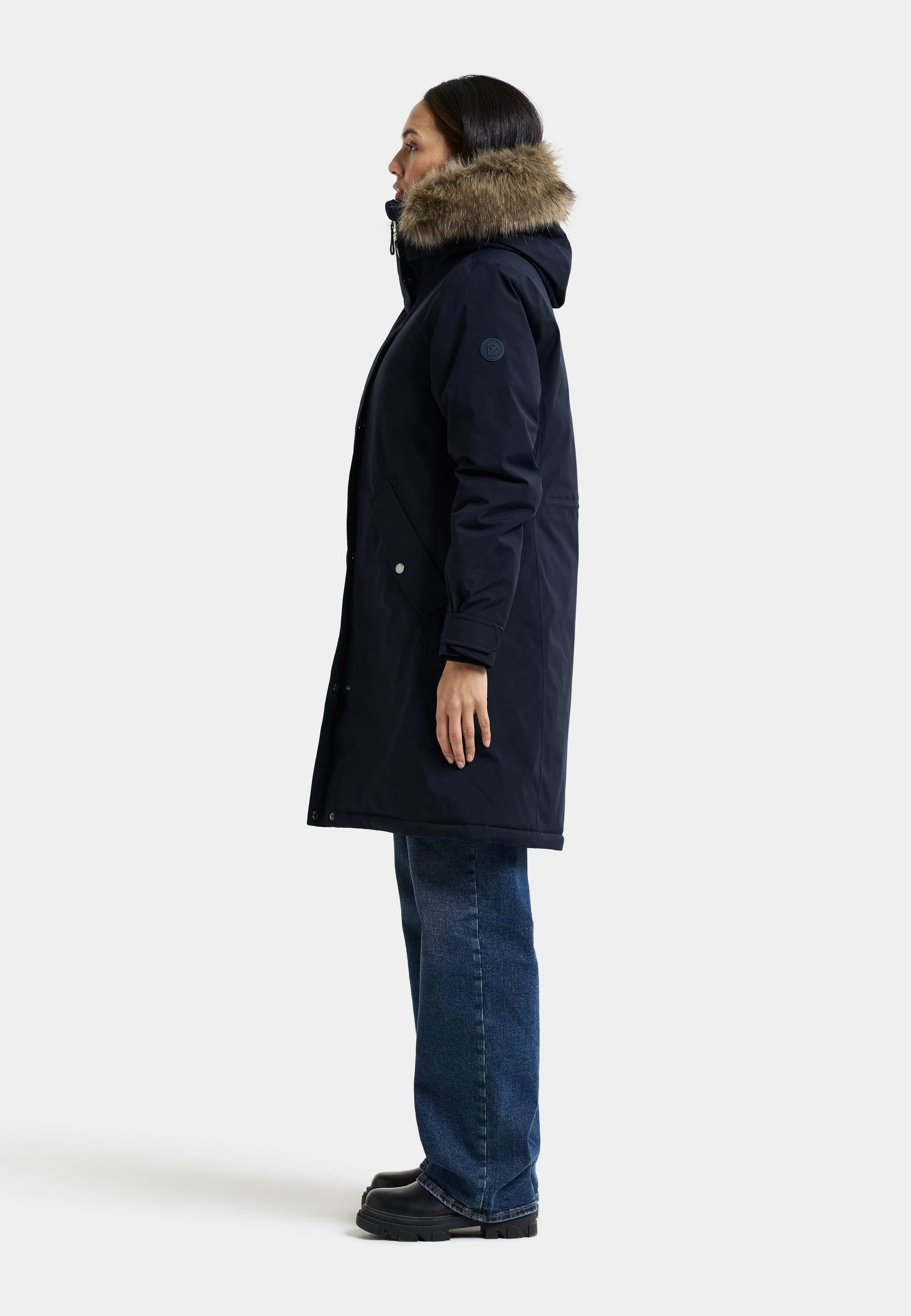 Didriksons Winterjacke Damen Wintermantel Wasserdicht ERNA mit Kapuze mit Taschen